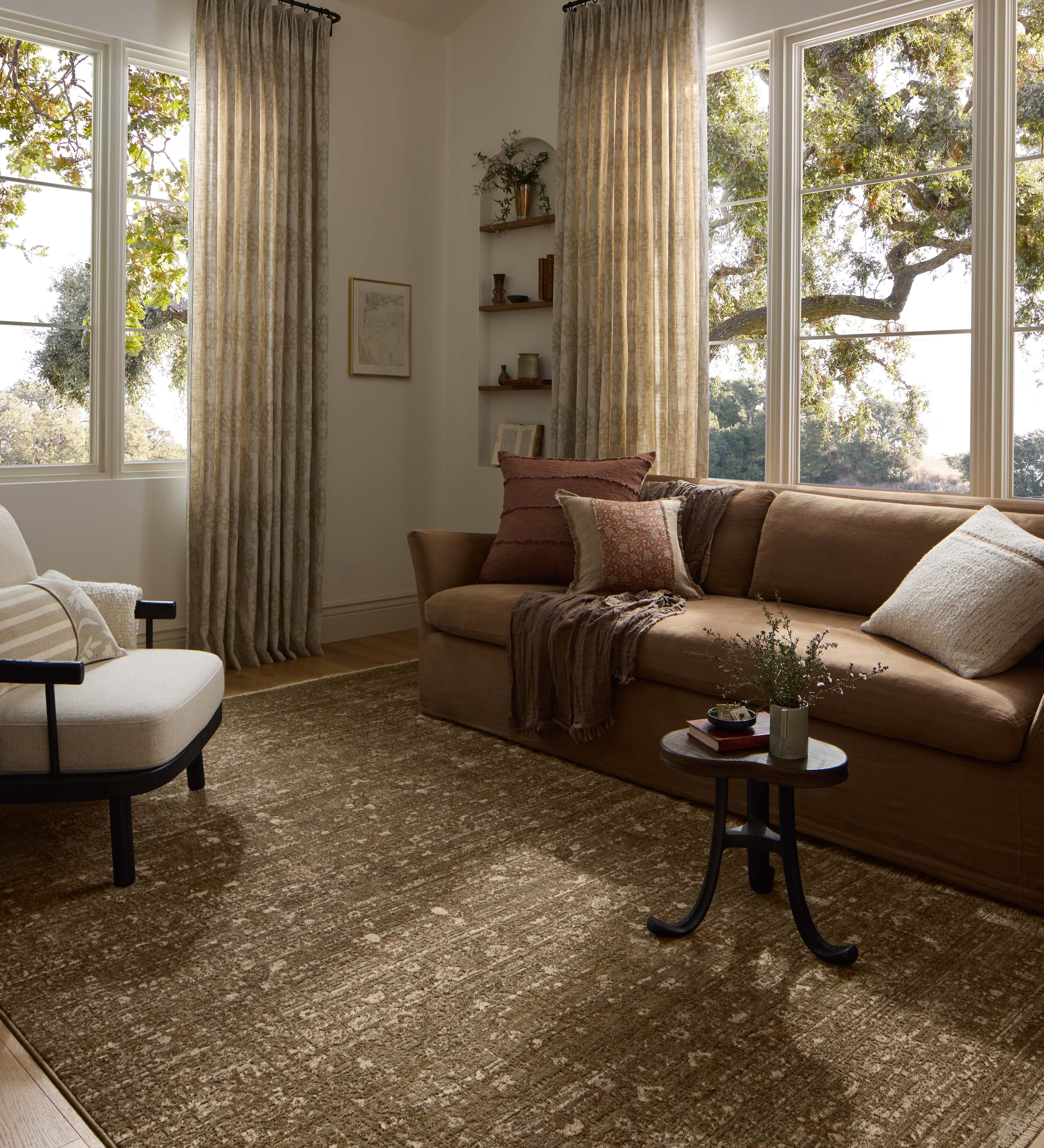 Loloi Haywood Sage / Brown Rug RUGS - synthetic Loloi 18" x 18"