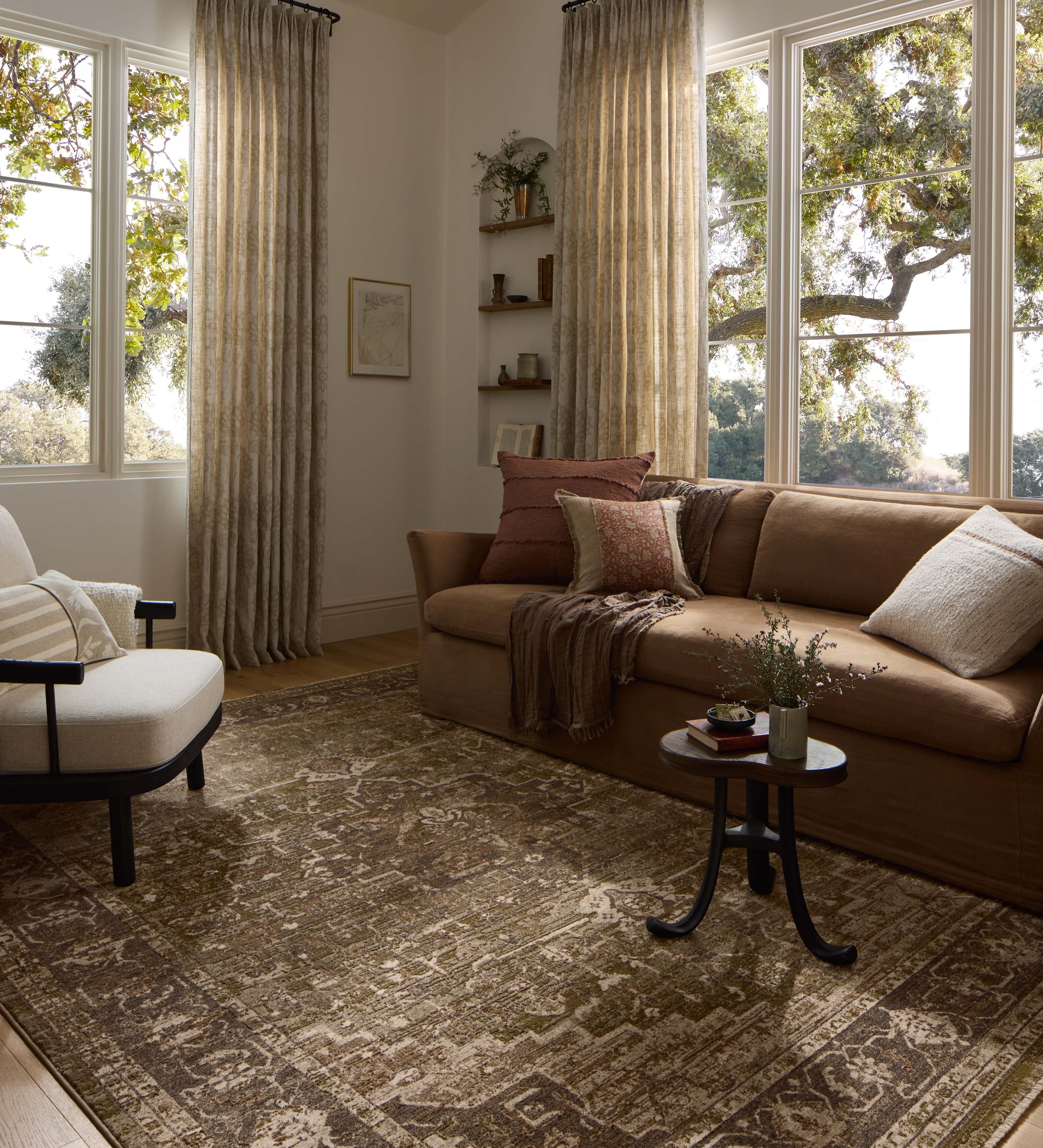 Loloi Haywood Moss / Charcoal Rug RUGS - synthetic Loloi 18" x 18"