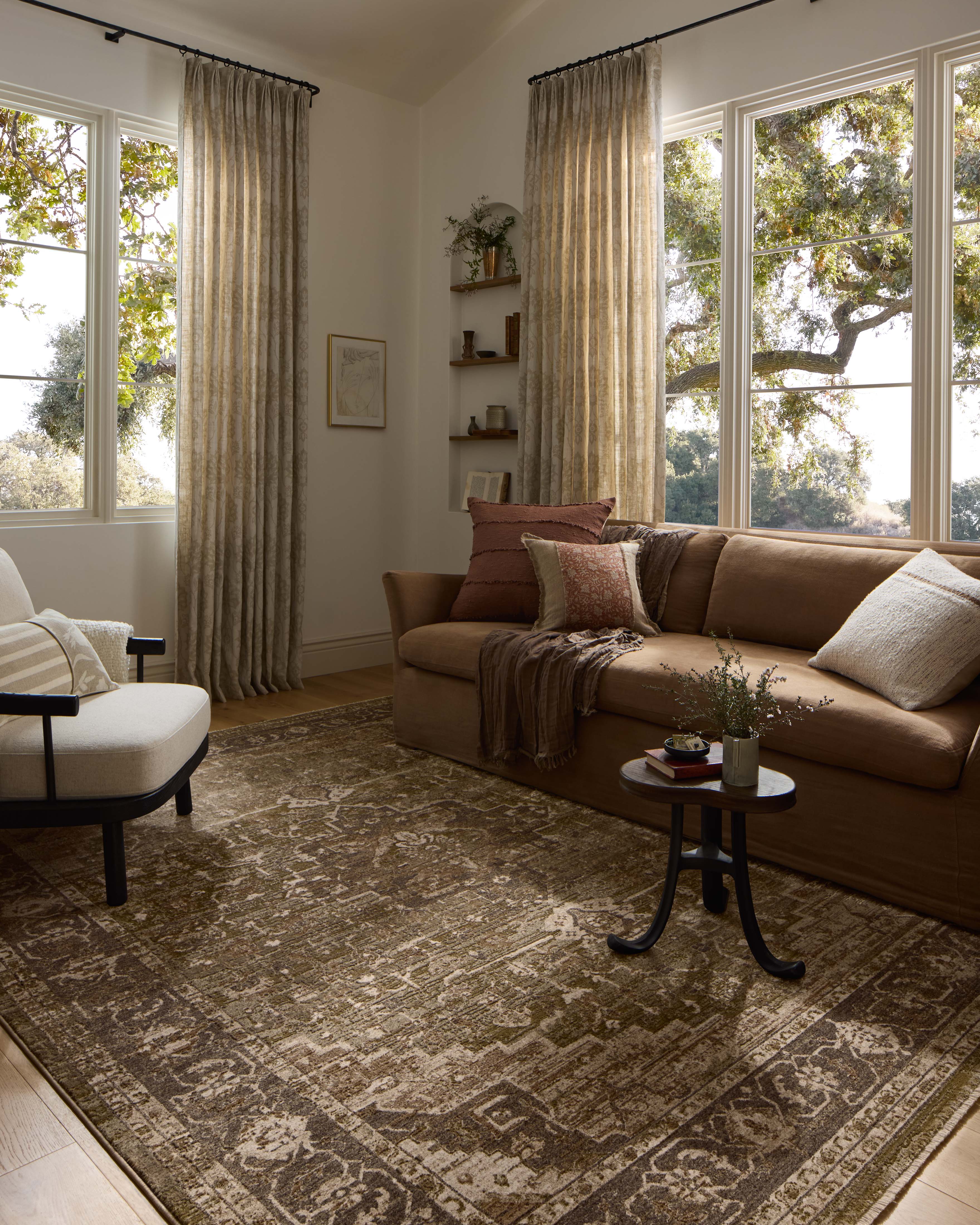 Loloi Haywood Moss / Charcoal Rug RUGS - synthetic Loloi