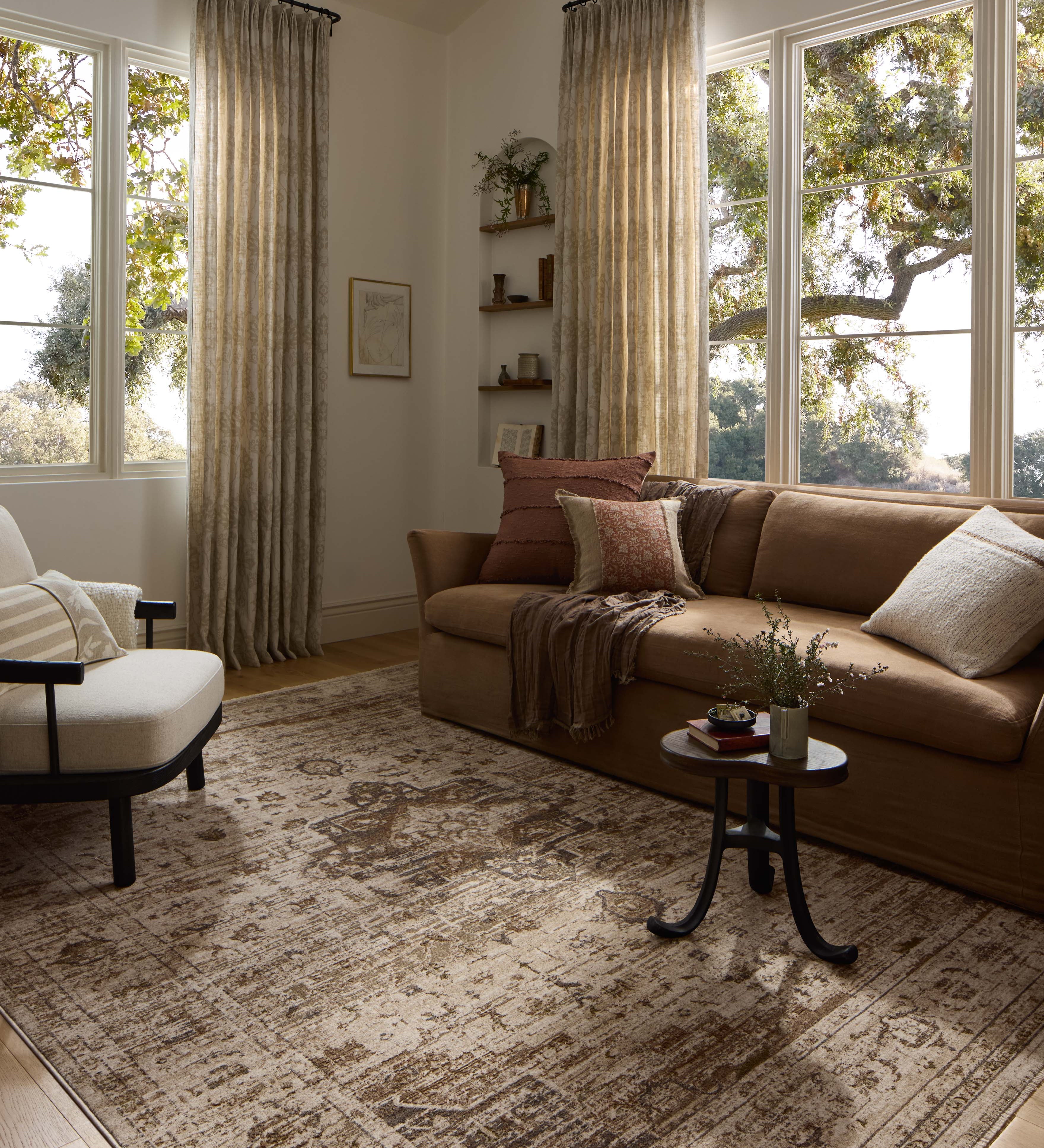 Loloi Haywood Natural / Bark Rug RUGS - synthetic Loloi 18" x 18"