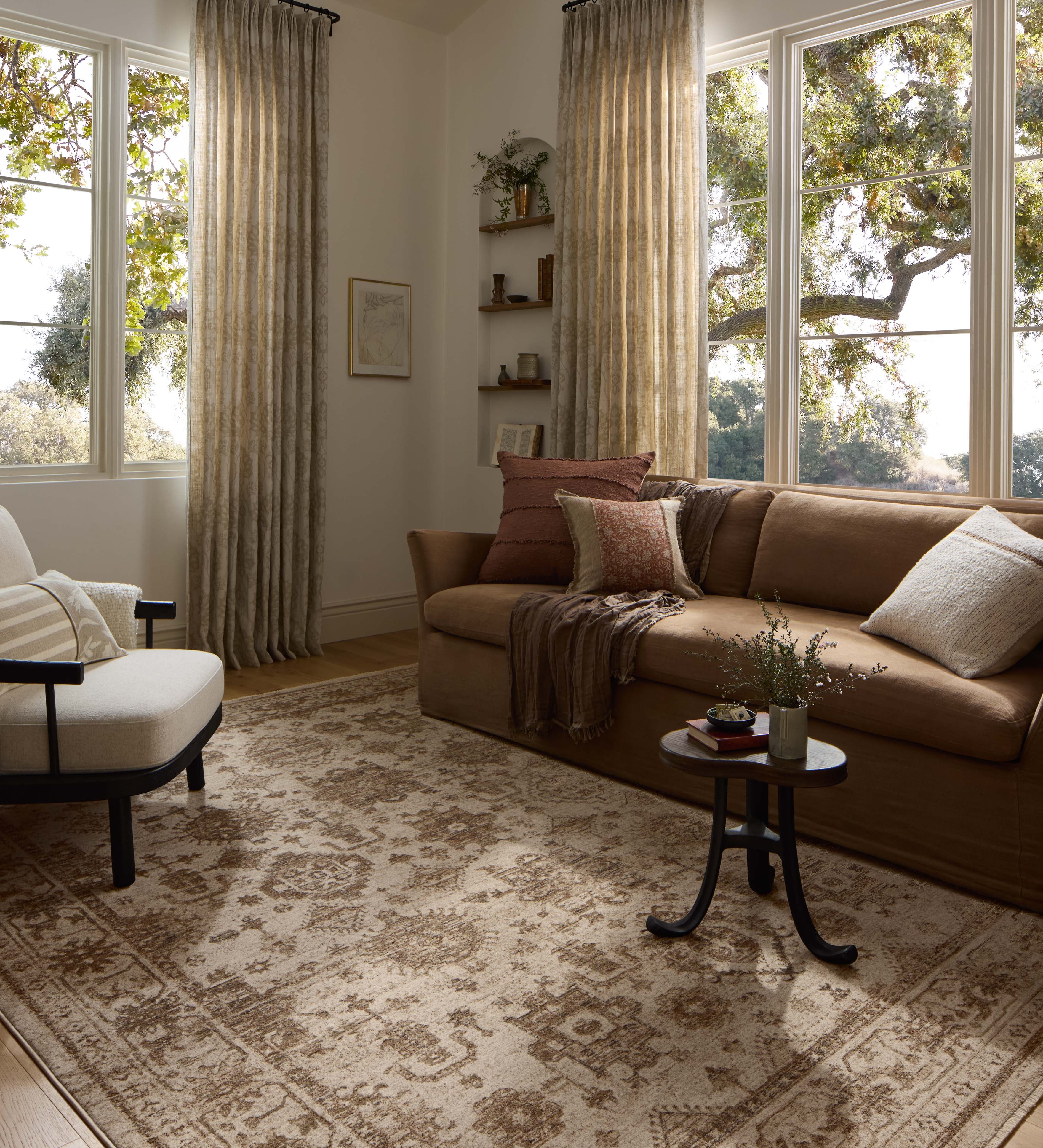 Loloi Haywood Ivory / Taupe Rug RUGS - synthetic Loloi 18" x 18"