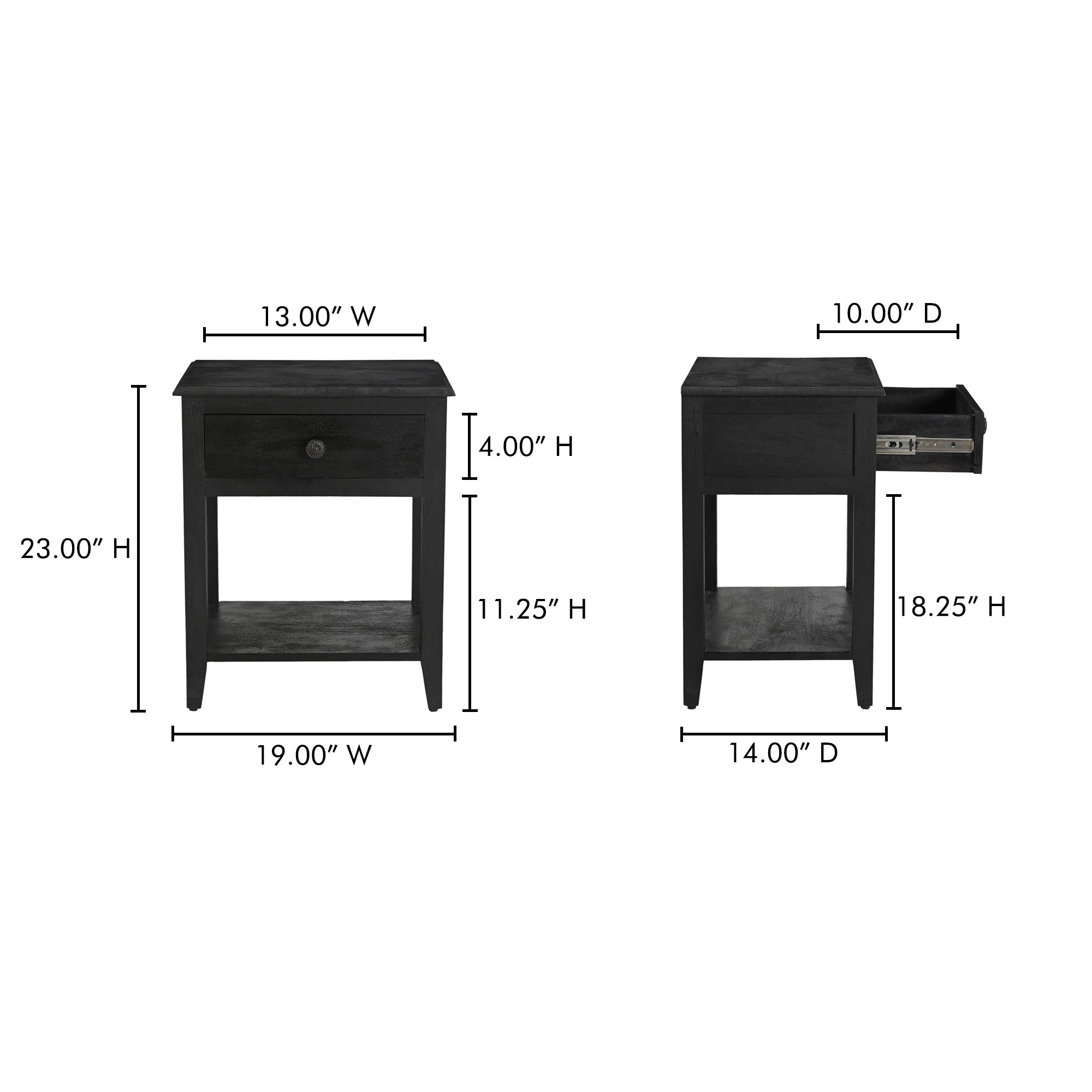 Corrine Nightstand FURNITURE - nightstand Moe's Furniture