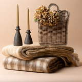 Holiday Gifting Bundle | Toffee Blanket, Candle Holders & Wall Basket