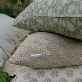 Olivia Block Print Pillow Cover 1 - PILLOWS - Block print - neutral ORNA HOUSE