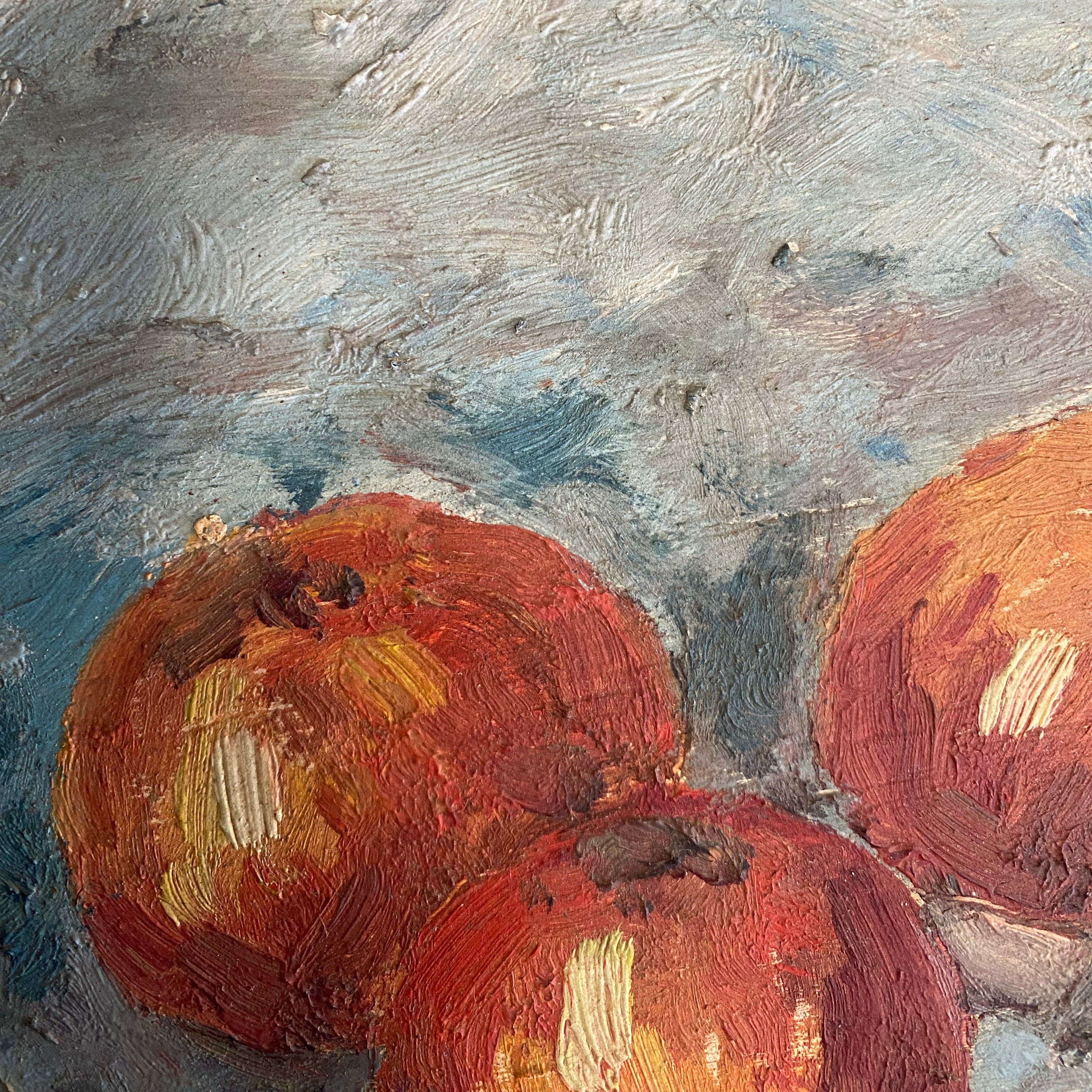 "Freshly Picked Apples" Vintage Painting - Rug & Weave