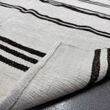 FLOOR MODEL - Vintage Turkish Stripe Hemp Rug - 5'9" x 11'