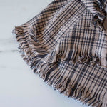 Plaid Fringe Throw Blanket - Rug & Weave