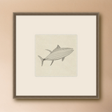 "Fishing Line VI" Framed Art Print
