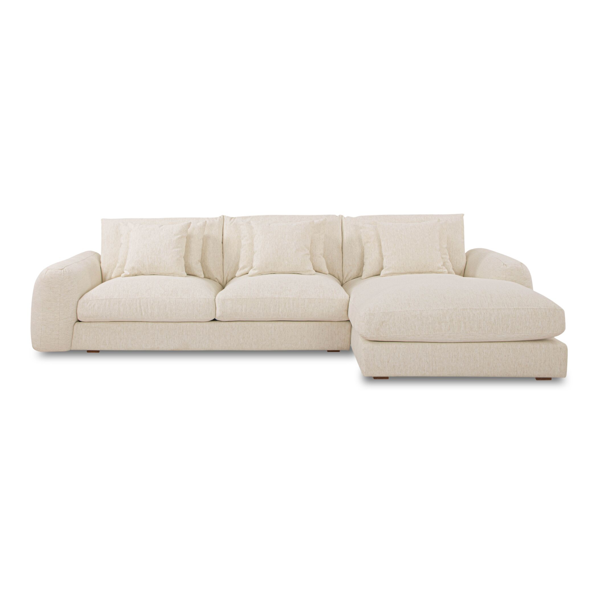 Beckett Sectional FURNITURE - sectionals Moe's Furniture Right Oat