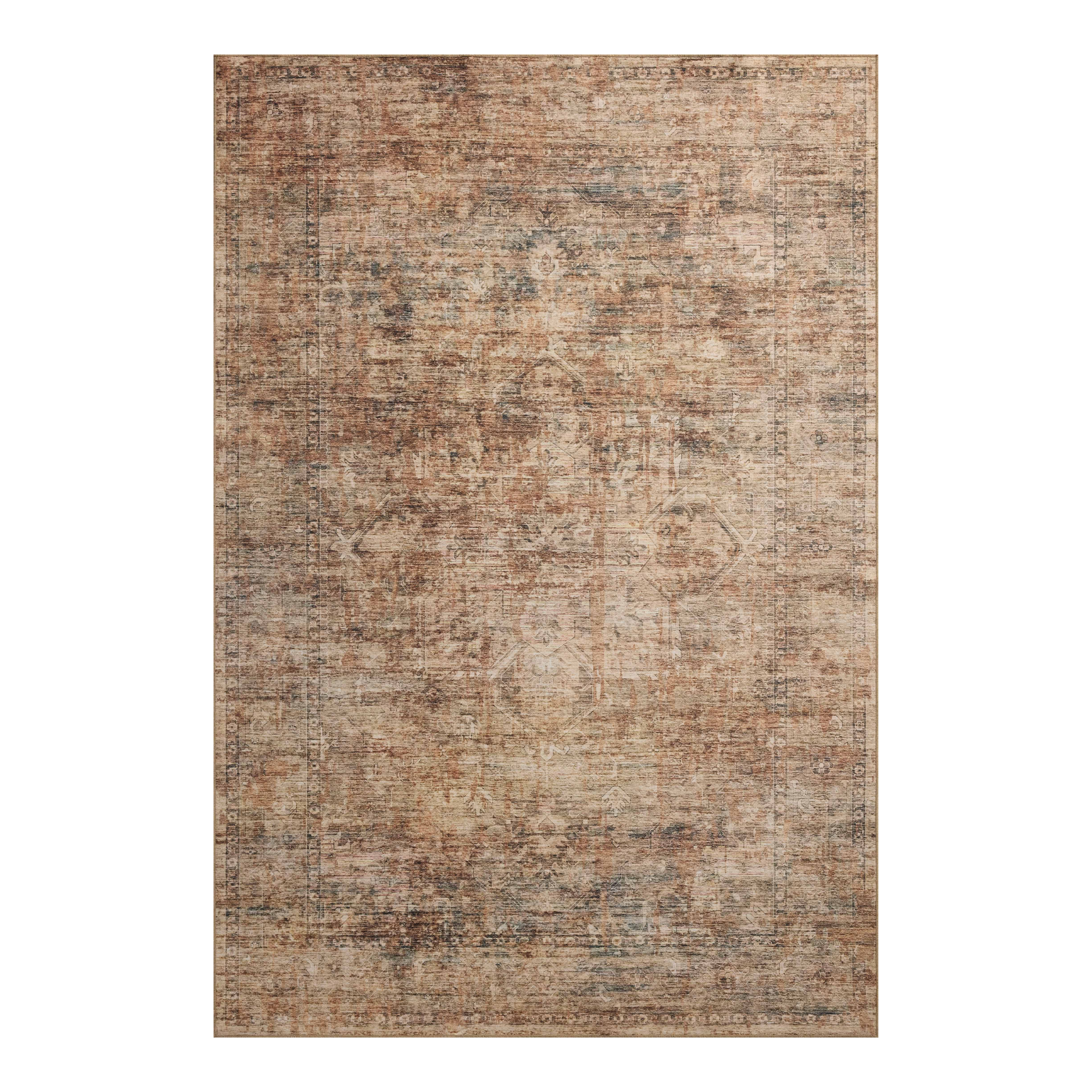 Loloi Anniston Clay / Charcoal Washable Rug RUGS-patterned Loloi