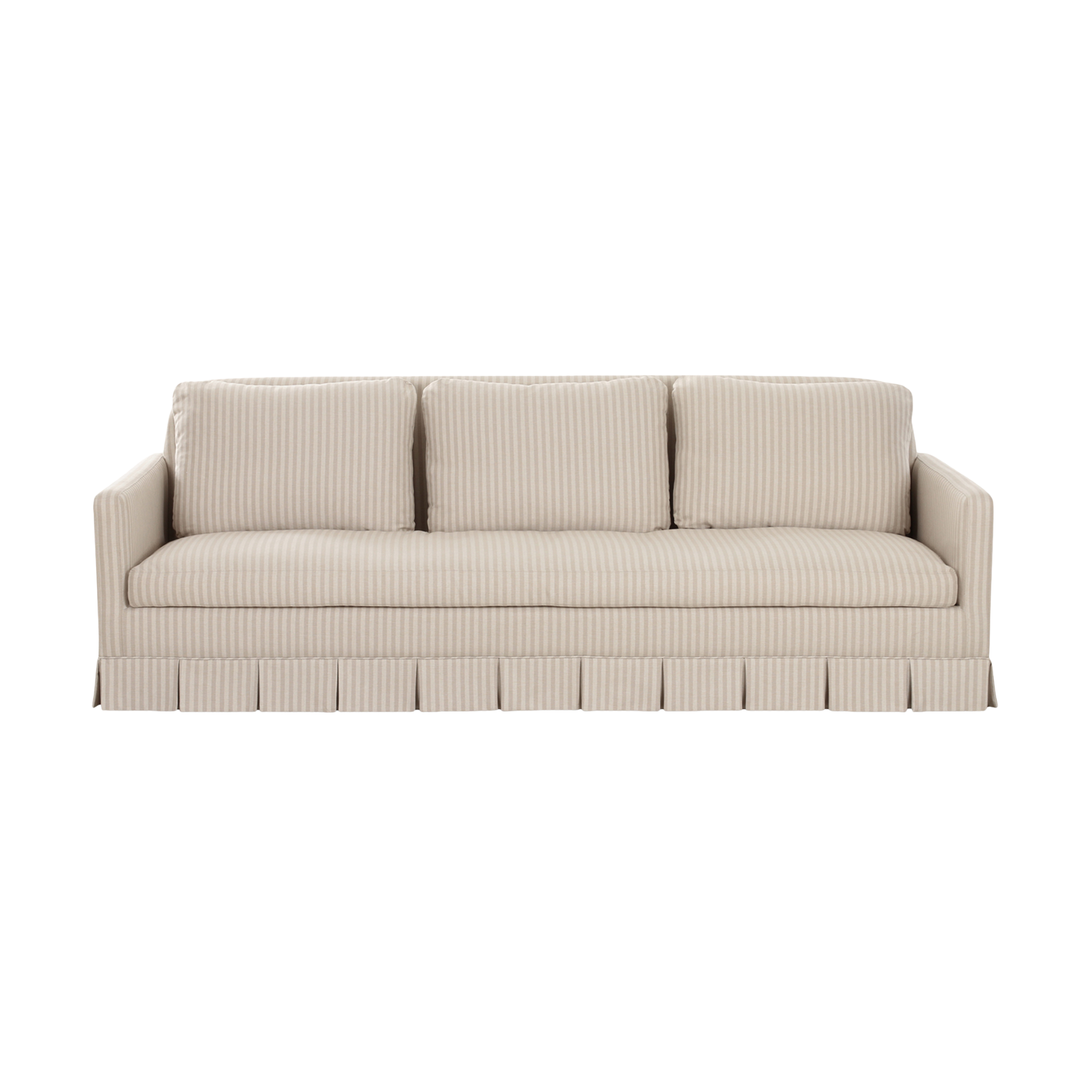 Pelicano 99" Sofa, Beige Stripe