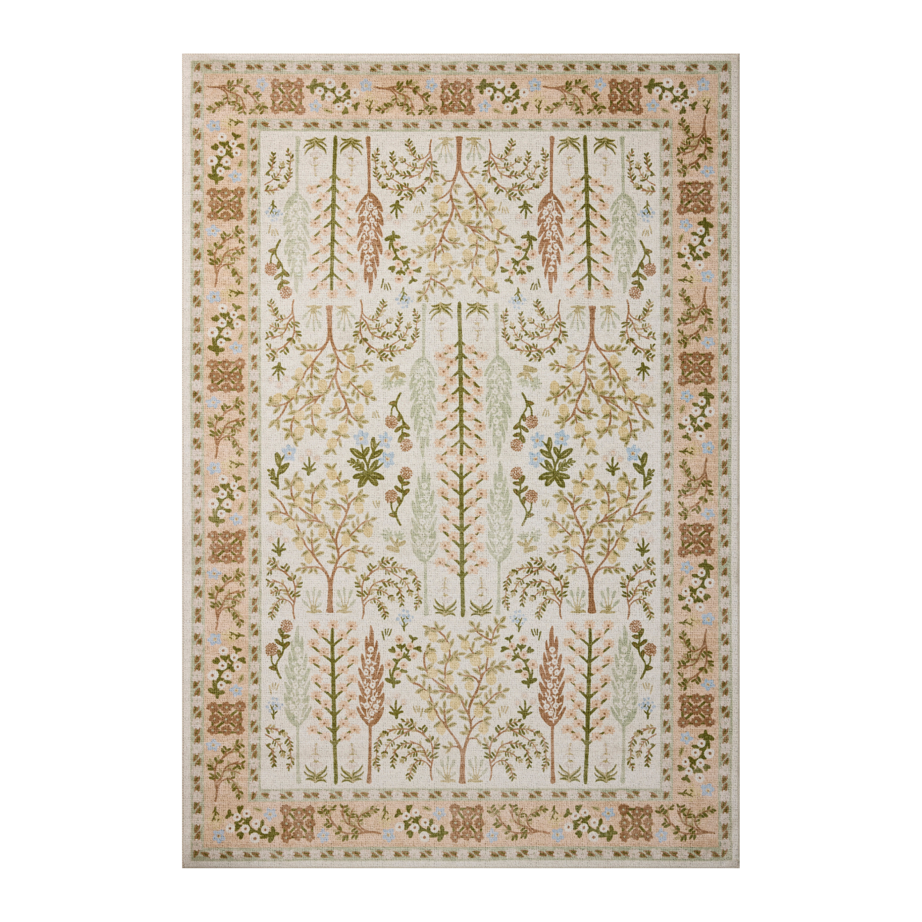 Rifle Paper Co. x Loloi Canopy Cream/Brown Rug