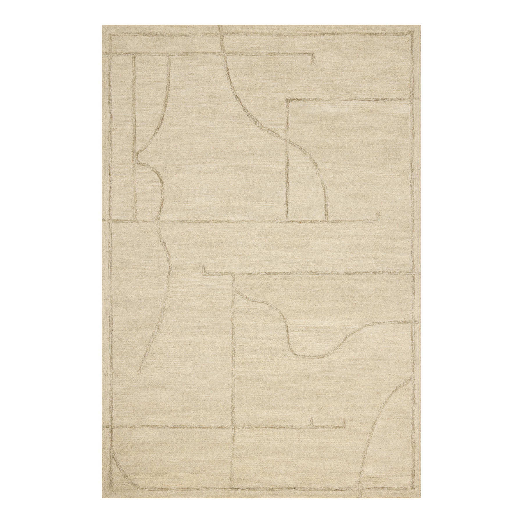 Jeremiah Brent x Loloi Barrow Ivory / Taupe Rug RUGS-geometric Loloi