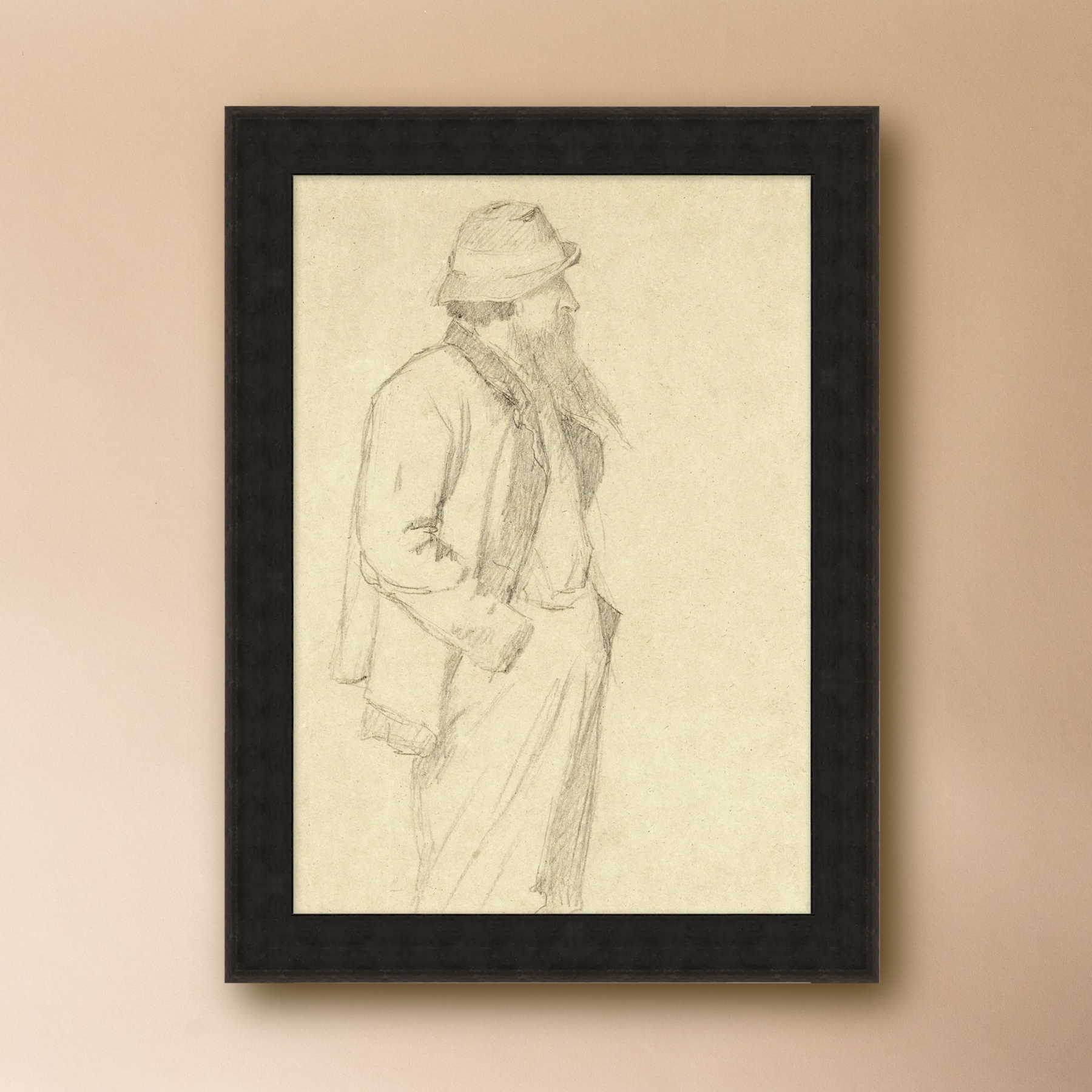 "Pondering Captain" Framed Art Print ARTWORK - framed art Wendover Art Group