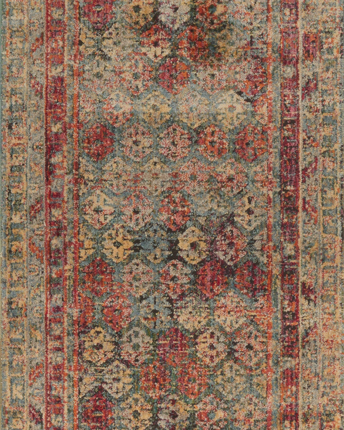 Loloi Javari Slate / Berry Rug RUGS - synthetic Loloi