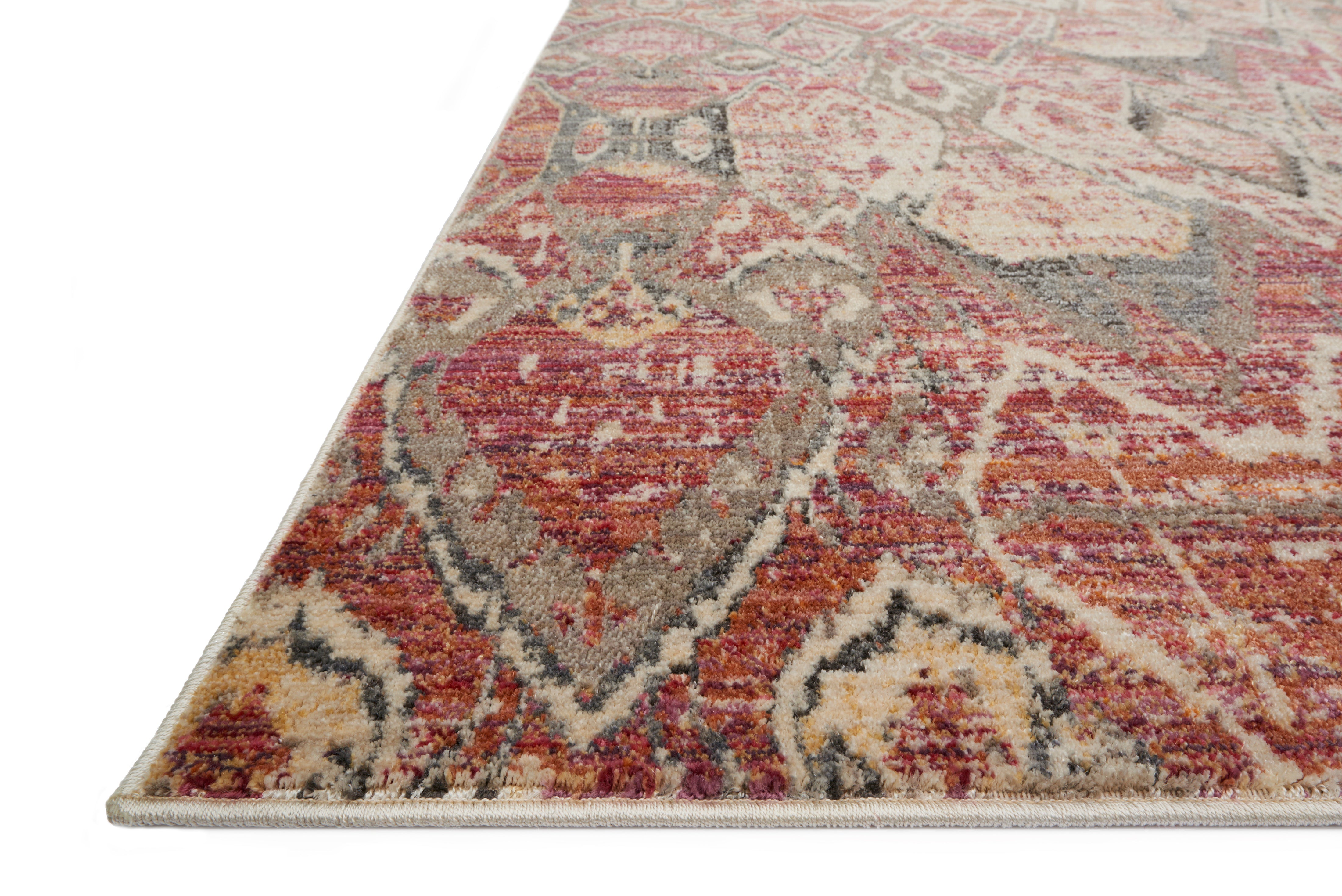 Loloi Javari Berry / Ivory Rug RUGS - synthetic Loloi