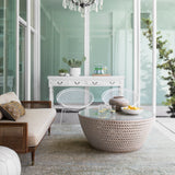 Loloi Javari Ivory / Sea Rug RUGS - synthetic Loloi