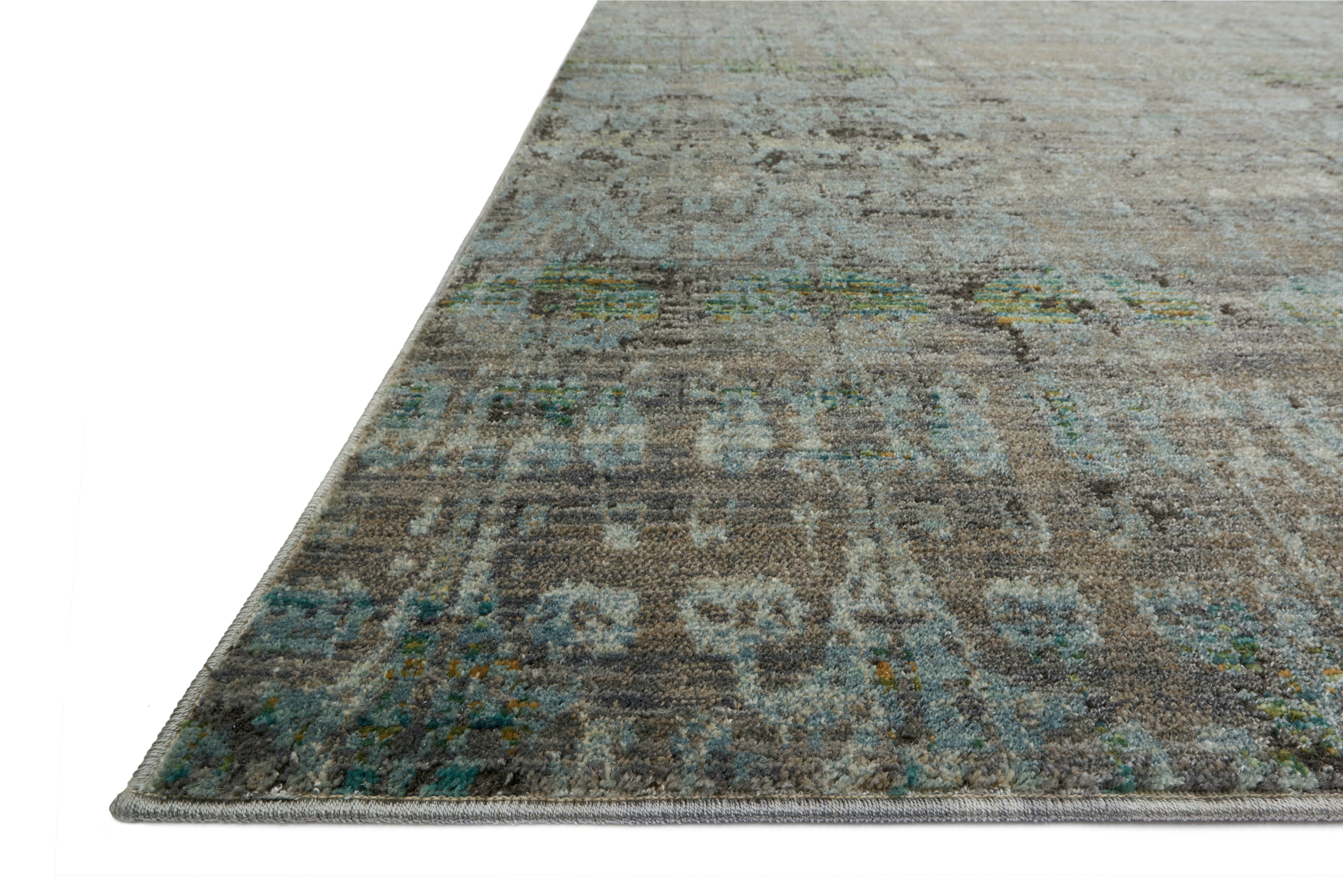 Loloi Javari Steel / Lagoon Rug RUGS - synthetic Loloi