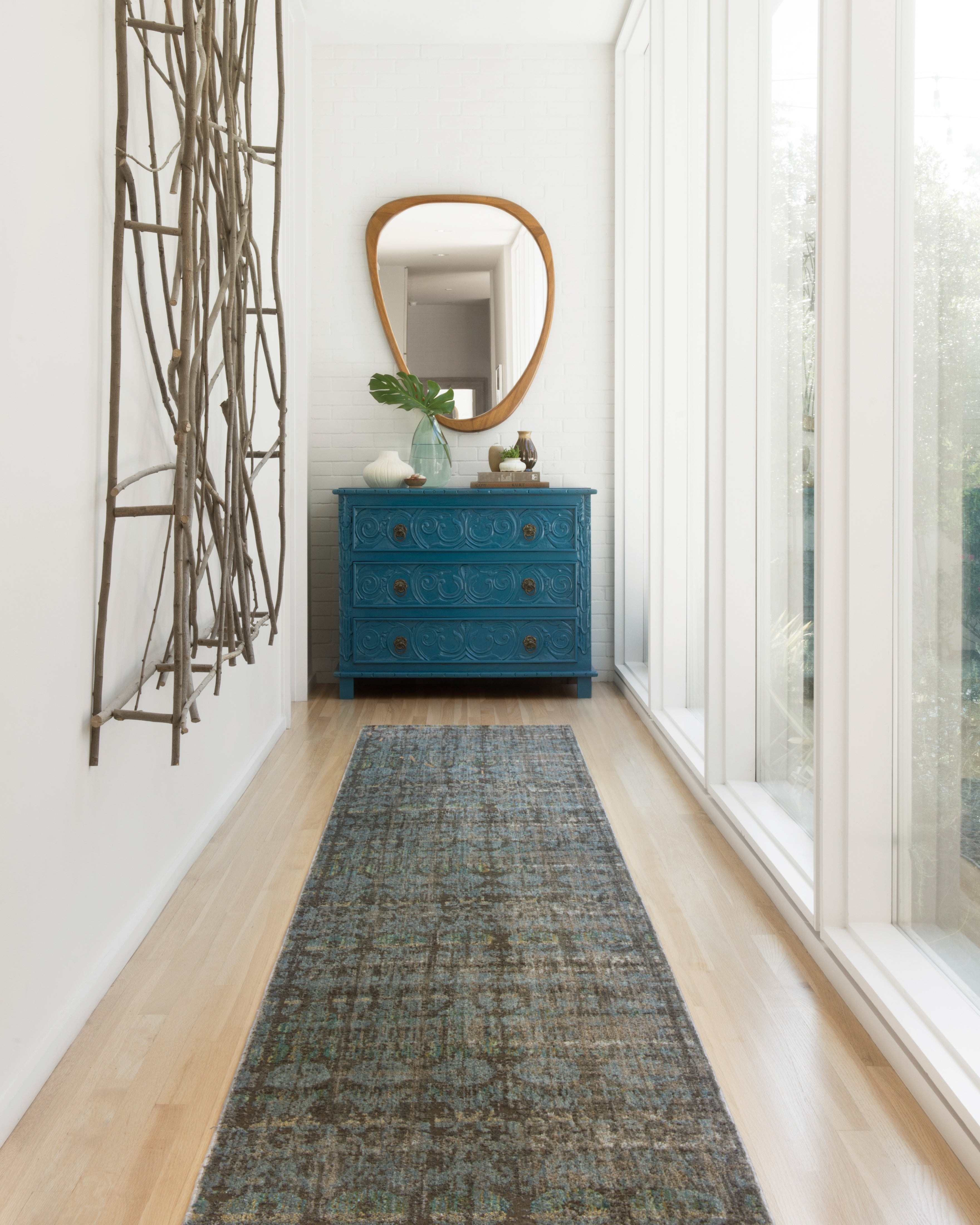 Loloi Javari Steel / Lagoon Rug RUGS - synthetic Loloi