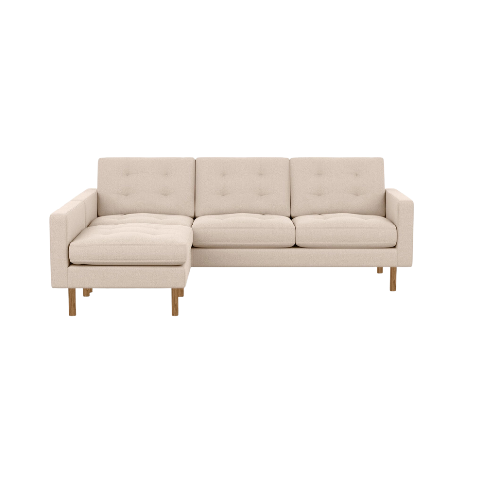 Joan 87" Two-Piece Sectional Sofa 2 - FURNITURE - sectional EQ3 Panama Natural