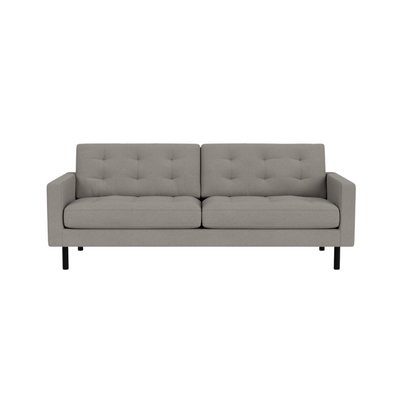 eq3 panama grey joan 83" sofa - rug & weave