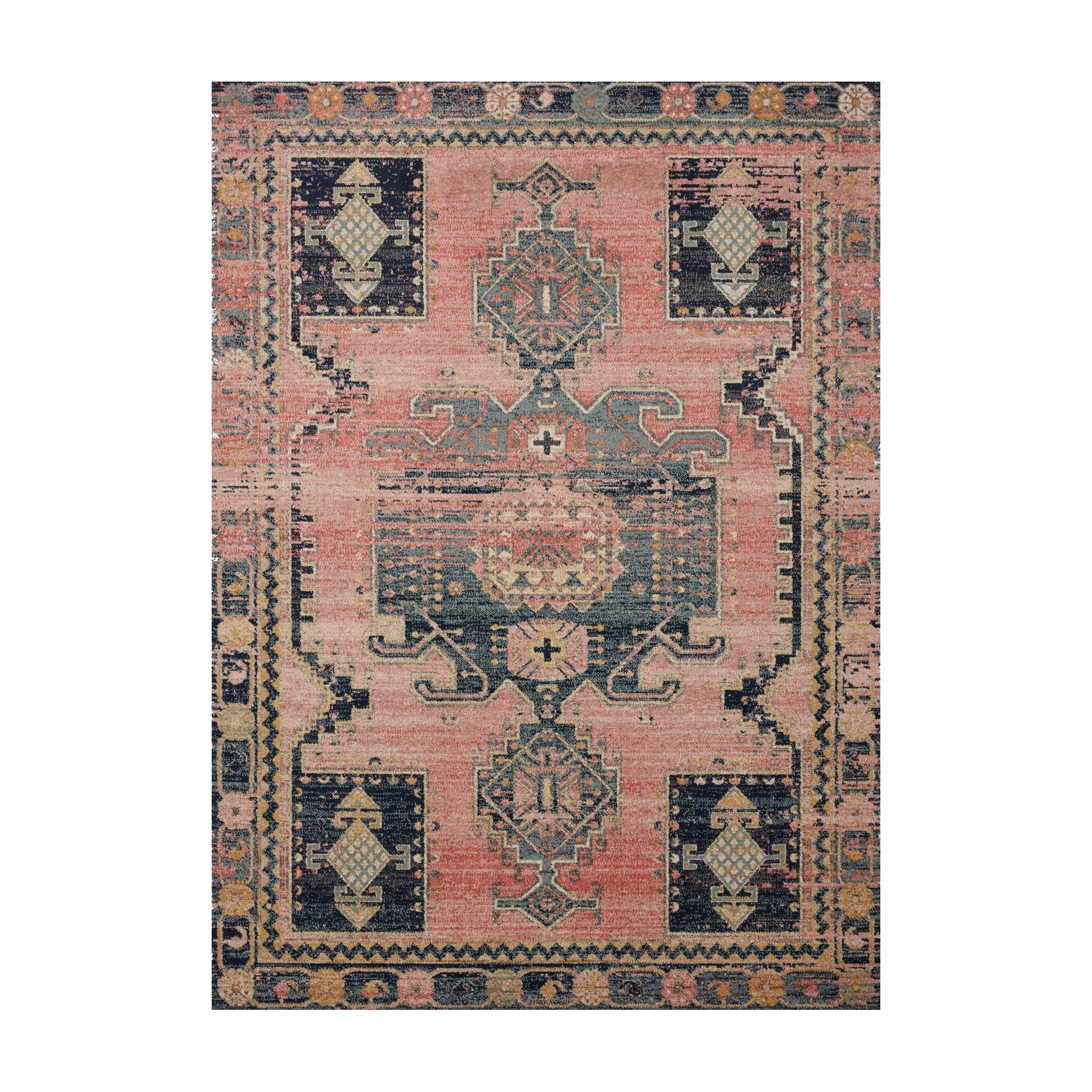 Loloi Jocelyn Rose / Rose Rug, 18" x 18"