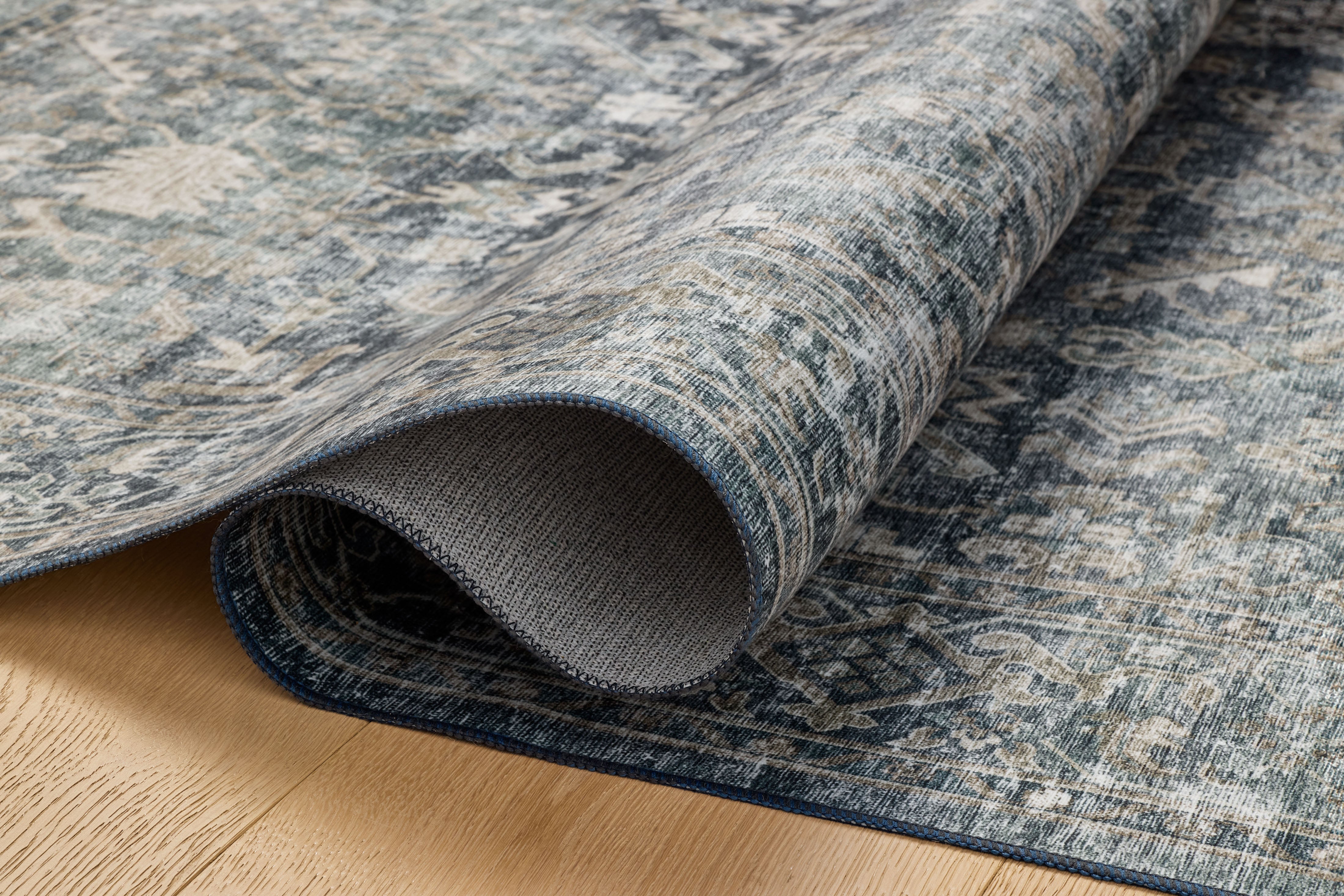 IN STORE - Loloi Josie Ocean / Natural Washable Rug IN STORE - Rugs Loloi