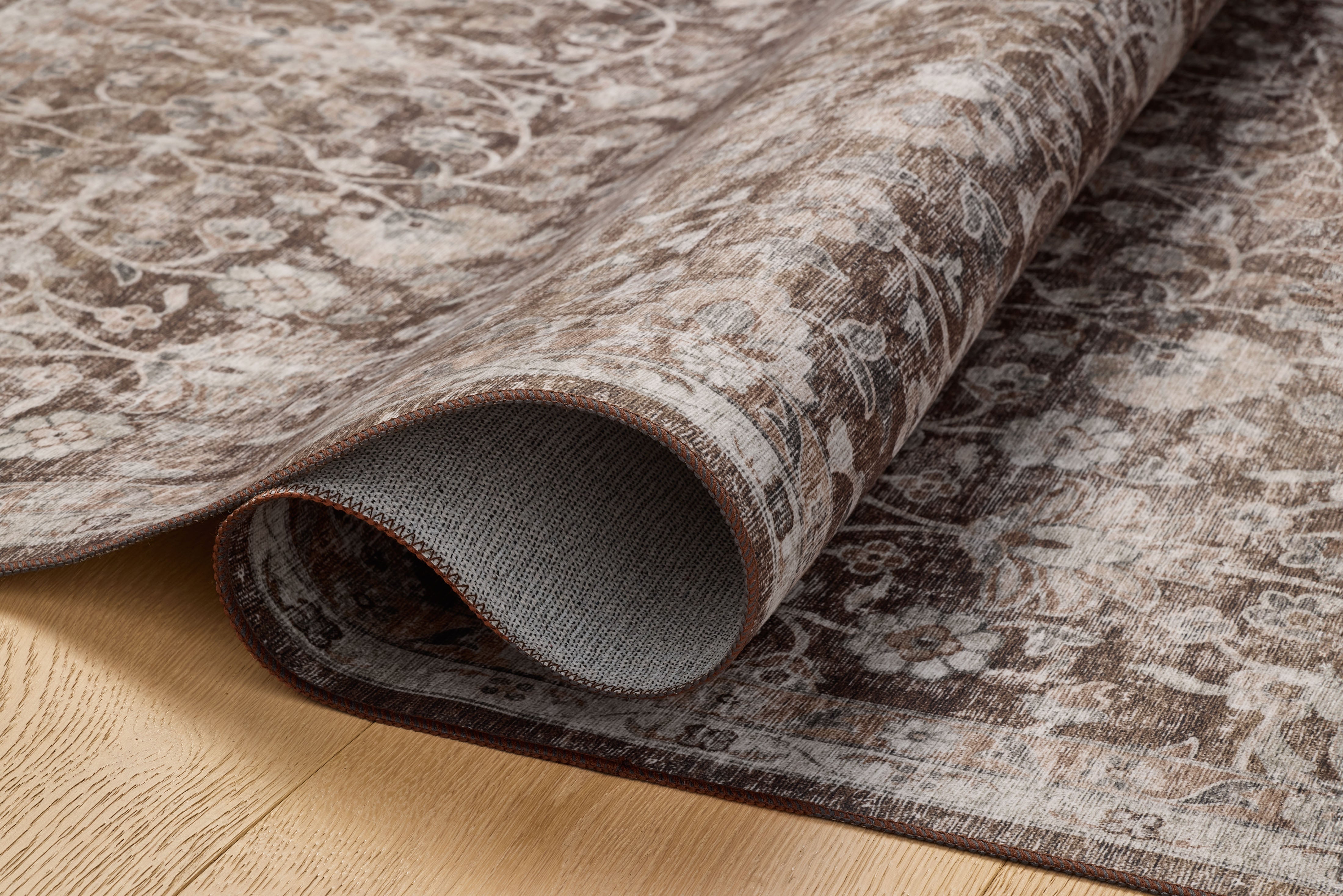 Amber Lewis x Loloi Josie Earth / Natural Machine Washable Rug RUGS - synthetic Loloi