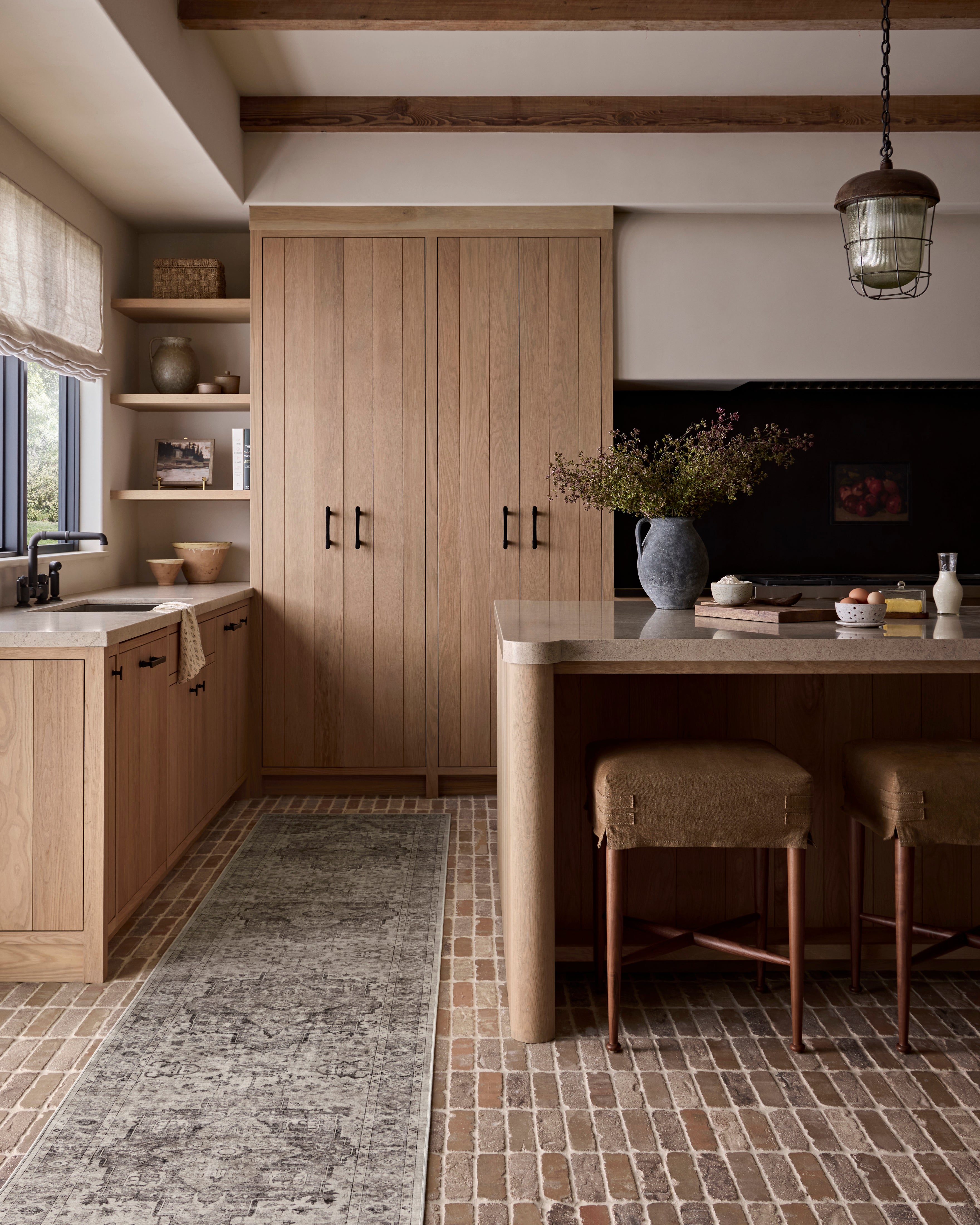 Amber Lewis x Loloi Josie Silver / Natural Machine Washable Rug RUGS - synthetic Loloi