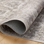 Amber Lewis x Loloi Josie Silver / Natural Machine Washable Rug RUGS - synthetic Loloi
