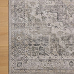 Amber Lewis x Loloi Josie Silver / Natural Machine Washable Rug RUGS - synthetic Loloi