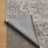 Amber Lewis x Loloi Josie Silver / Natural Machine Washable Rug RUGS - synthetic Loloi