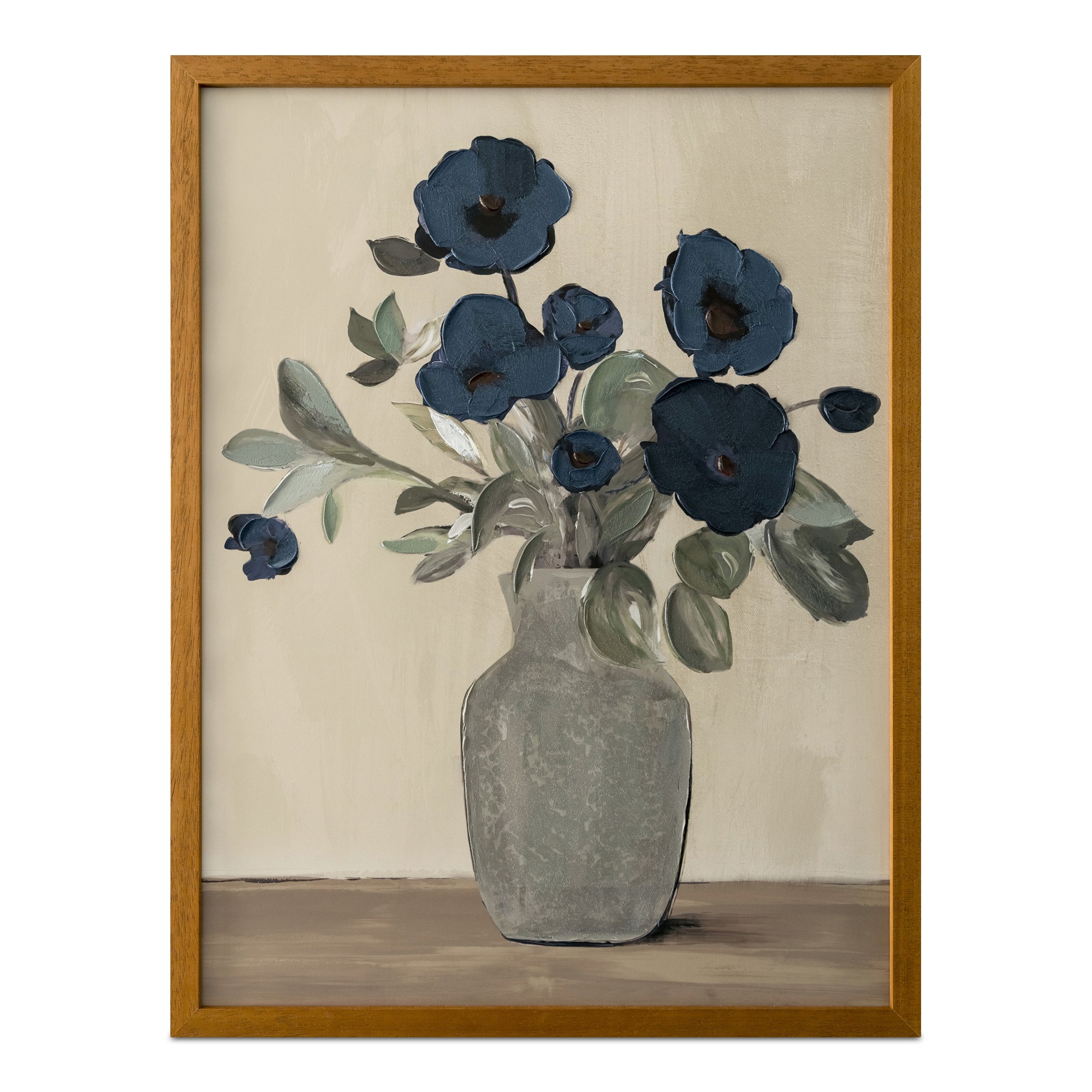 "Echoes of Indigo" Framed Canvas