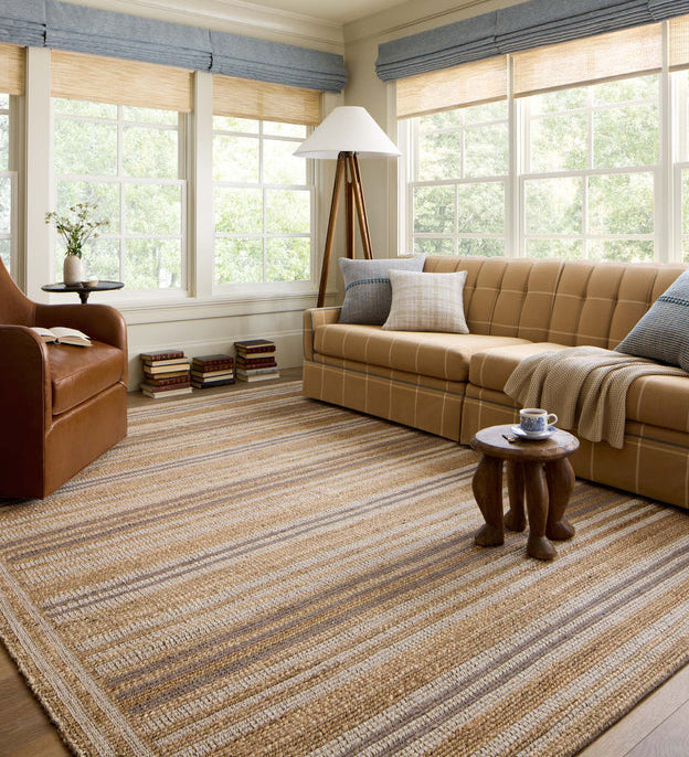 Chris Loves Julia x Loloi Judy Natural / Dove Rug 0-RUGS - jute Loloi