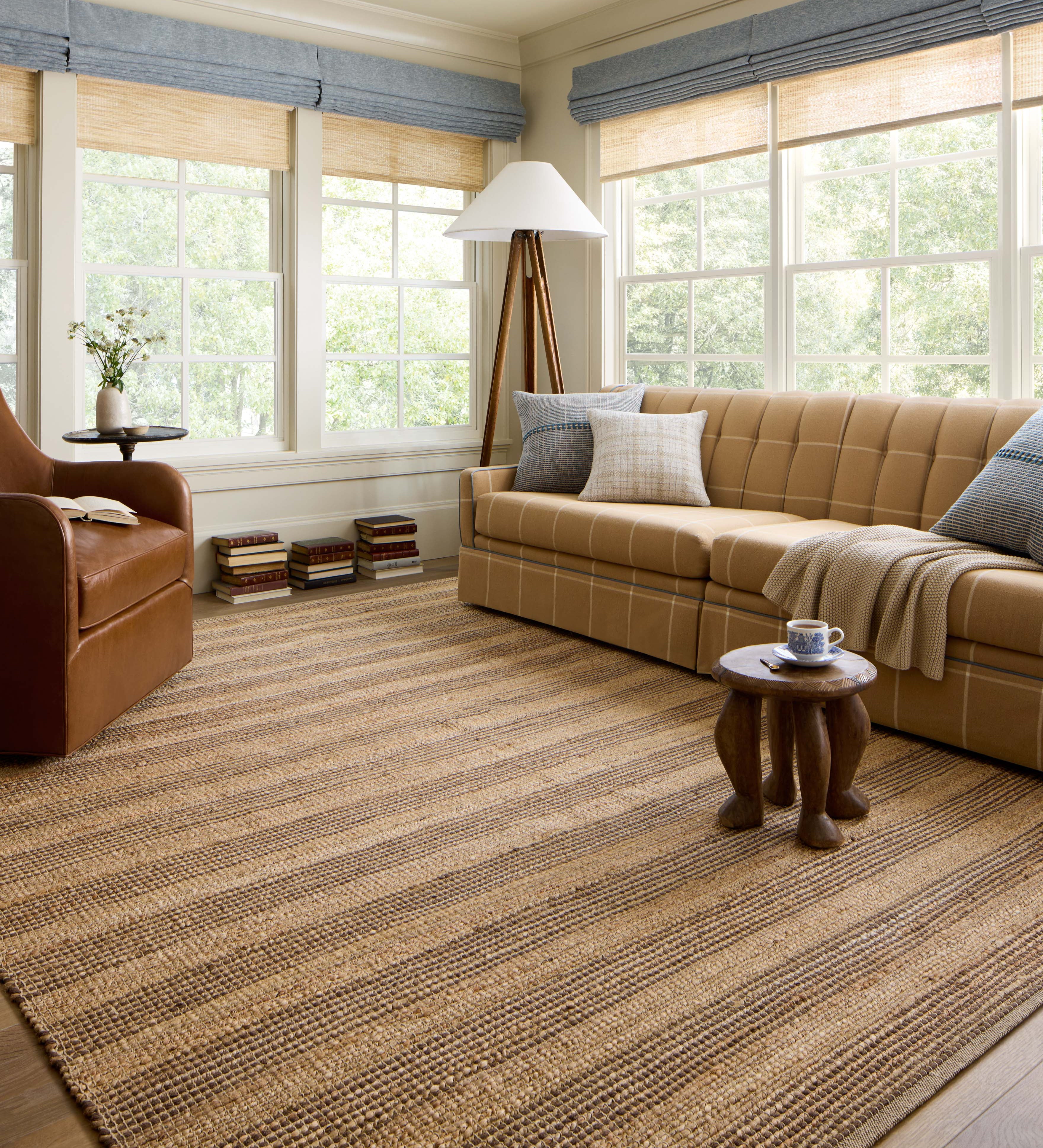 Chris Loves Julia x Loloi Judy Natural / Chocolate Rug 0-RUGS - jute Loloi