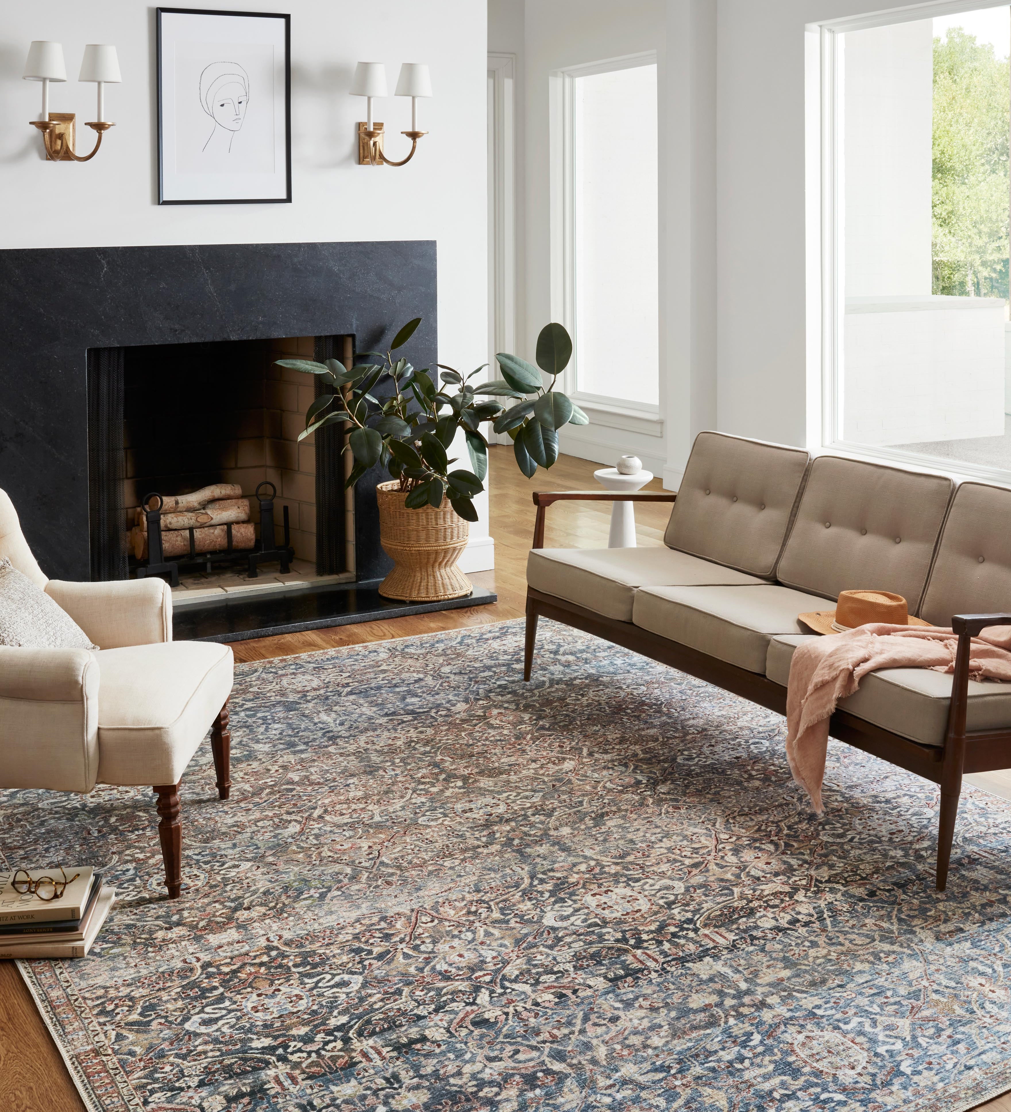 Chris Loves Julia x Loloi Jules Denim / Spice Rug 0-patterned Loloi
