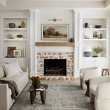 Chris Loves Julia x Loloi Jules Emerald / Antique Ivory Rug 0-patterned Loloi