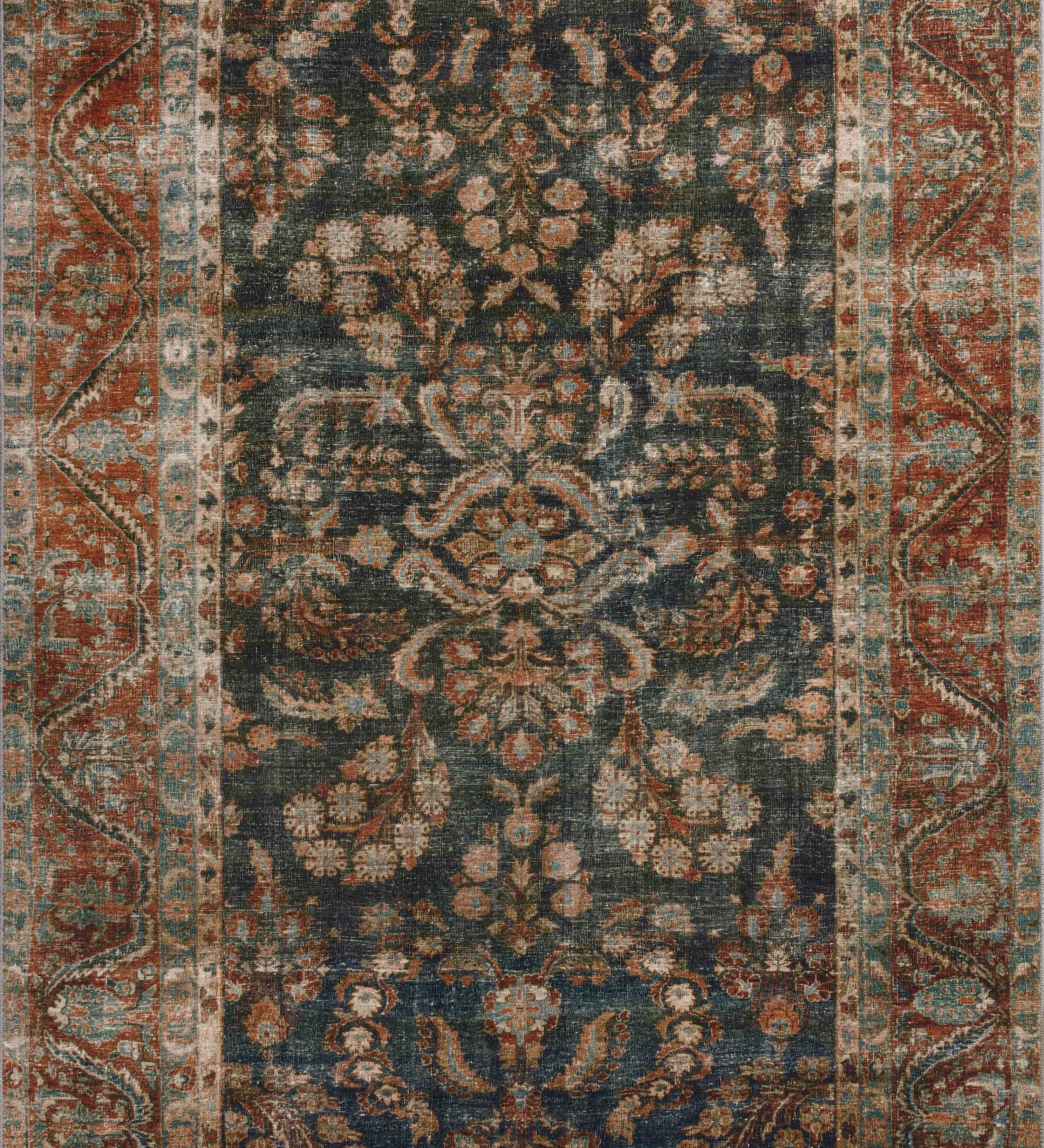 IN STORE - Loloi Jules Ocean / Spice Rug IN STORE - Rugs Loloi
