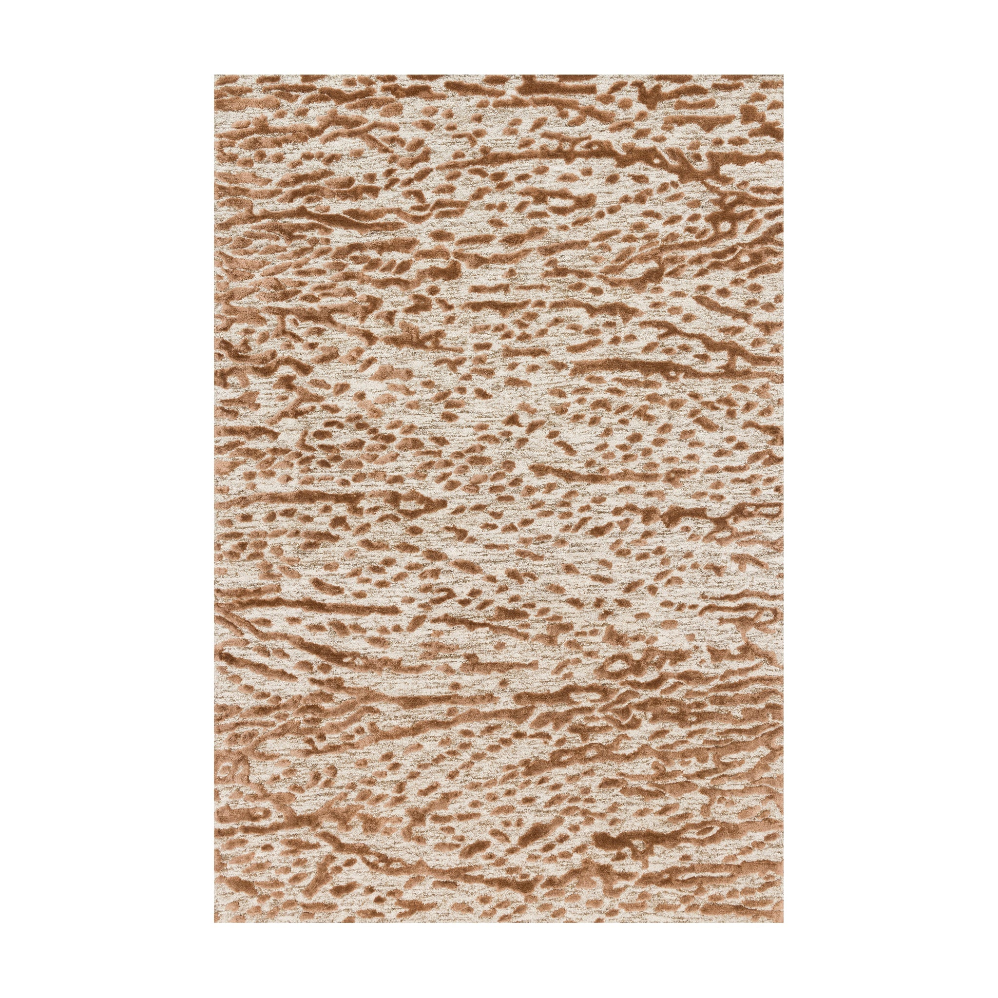 Loloi Juneau Oatmeal / Terracotta Rug RUGS - wool Loloi 18" x 18"