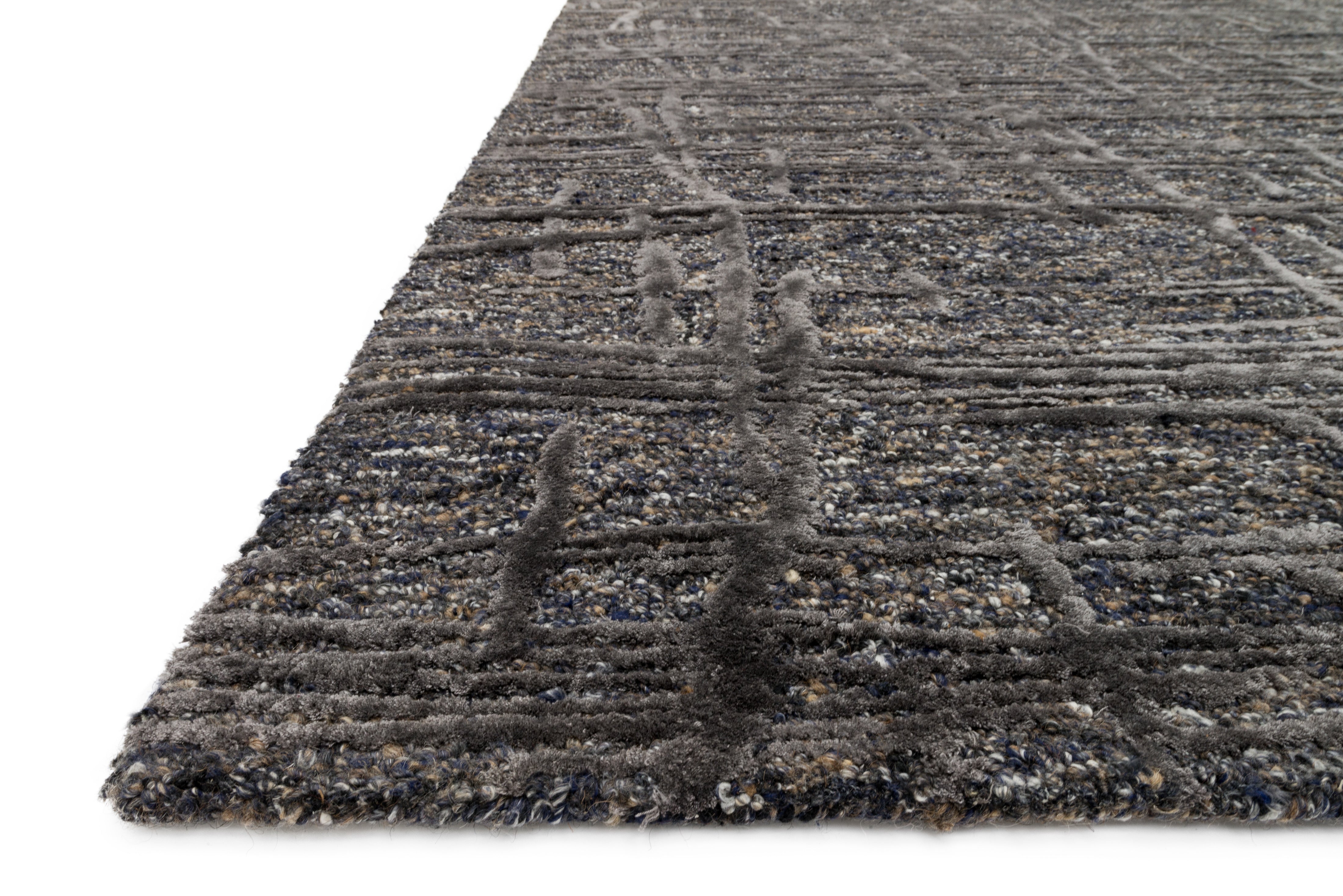 Loloi Juneau Charcoal Rug RUGS - wool Loloi