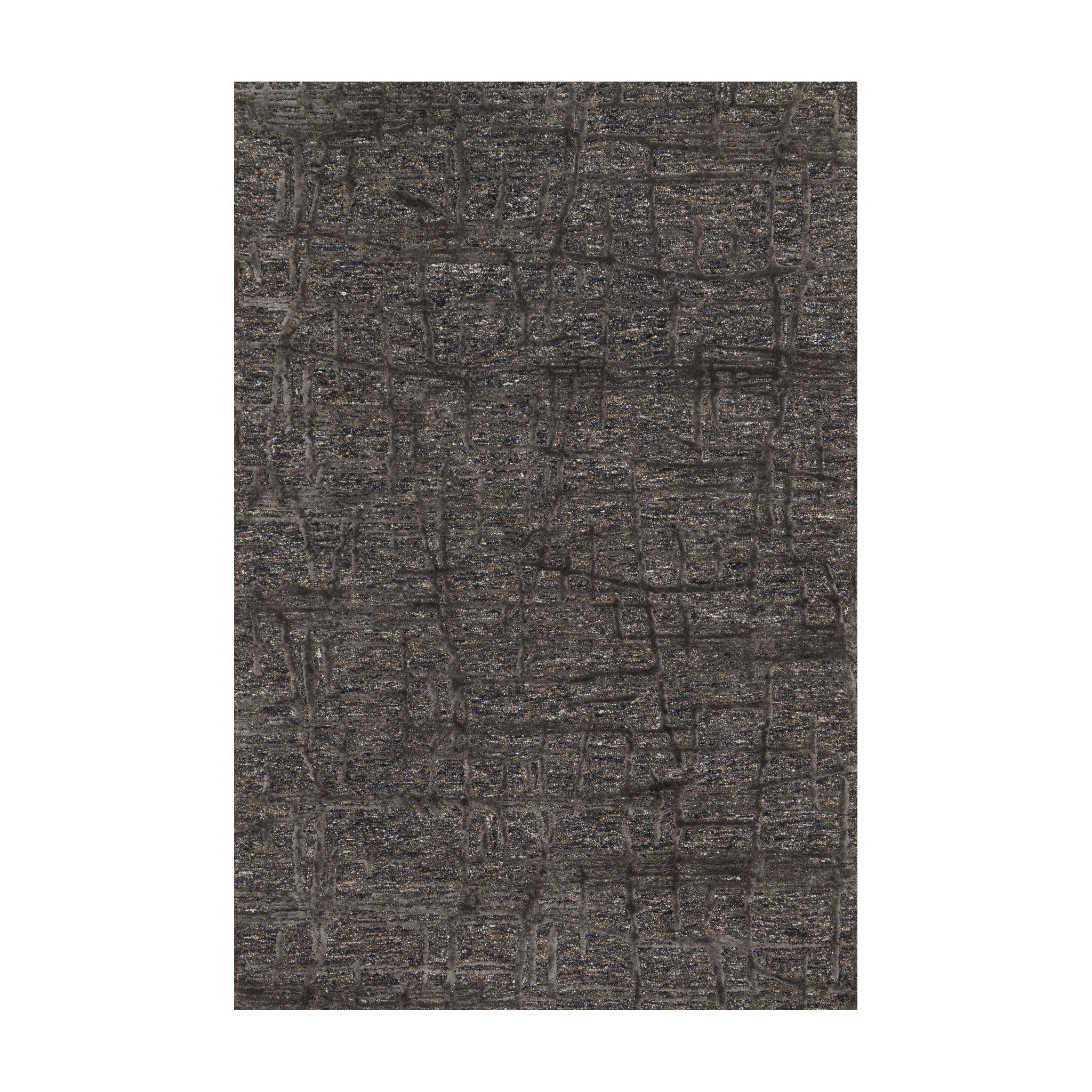 Loloi Juneau Charcoal Rug, 18" x 18"