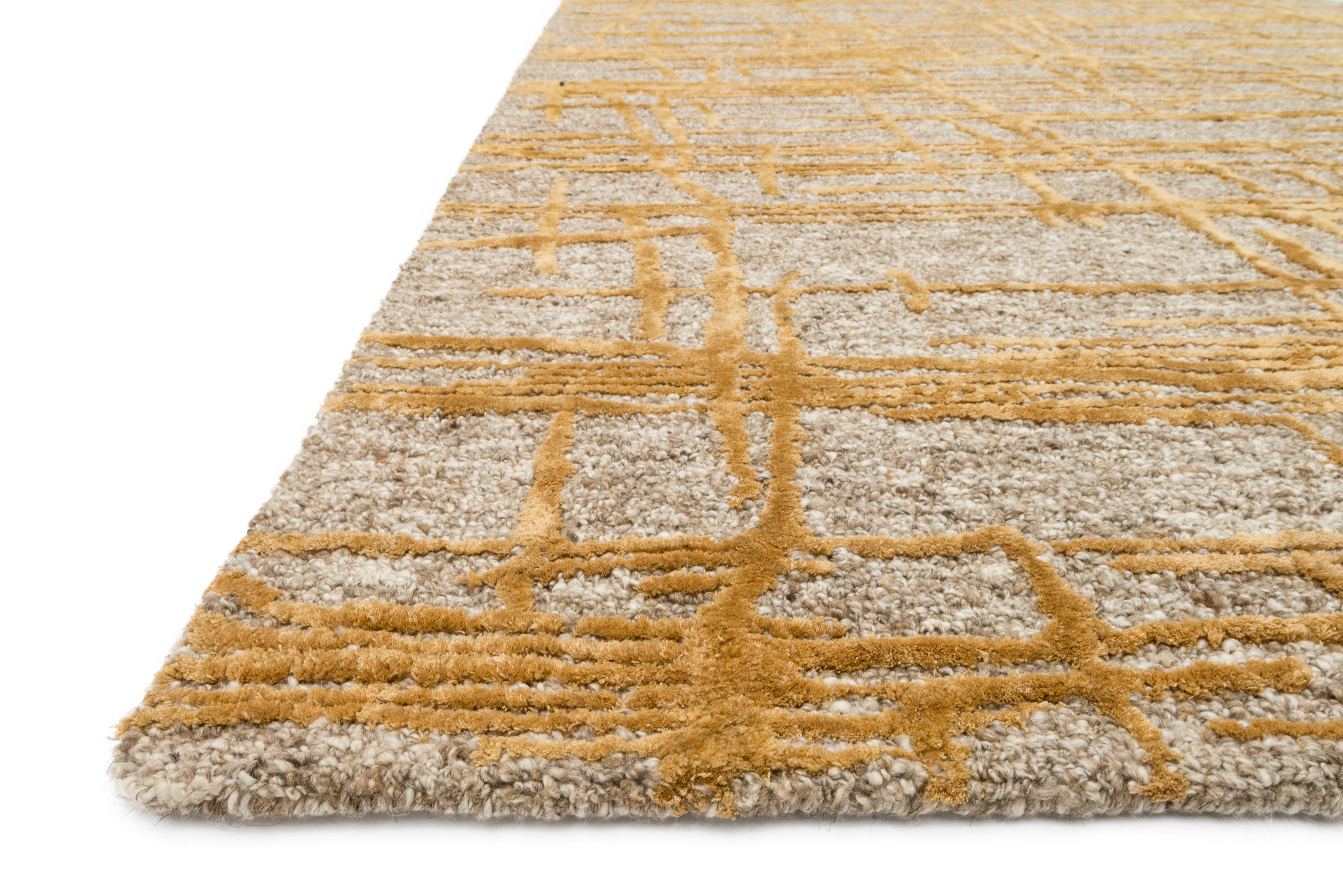 Loloi Juneau Natural / Gold Rug RUGS - wool Loloi