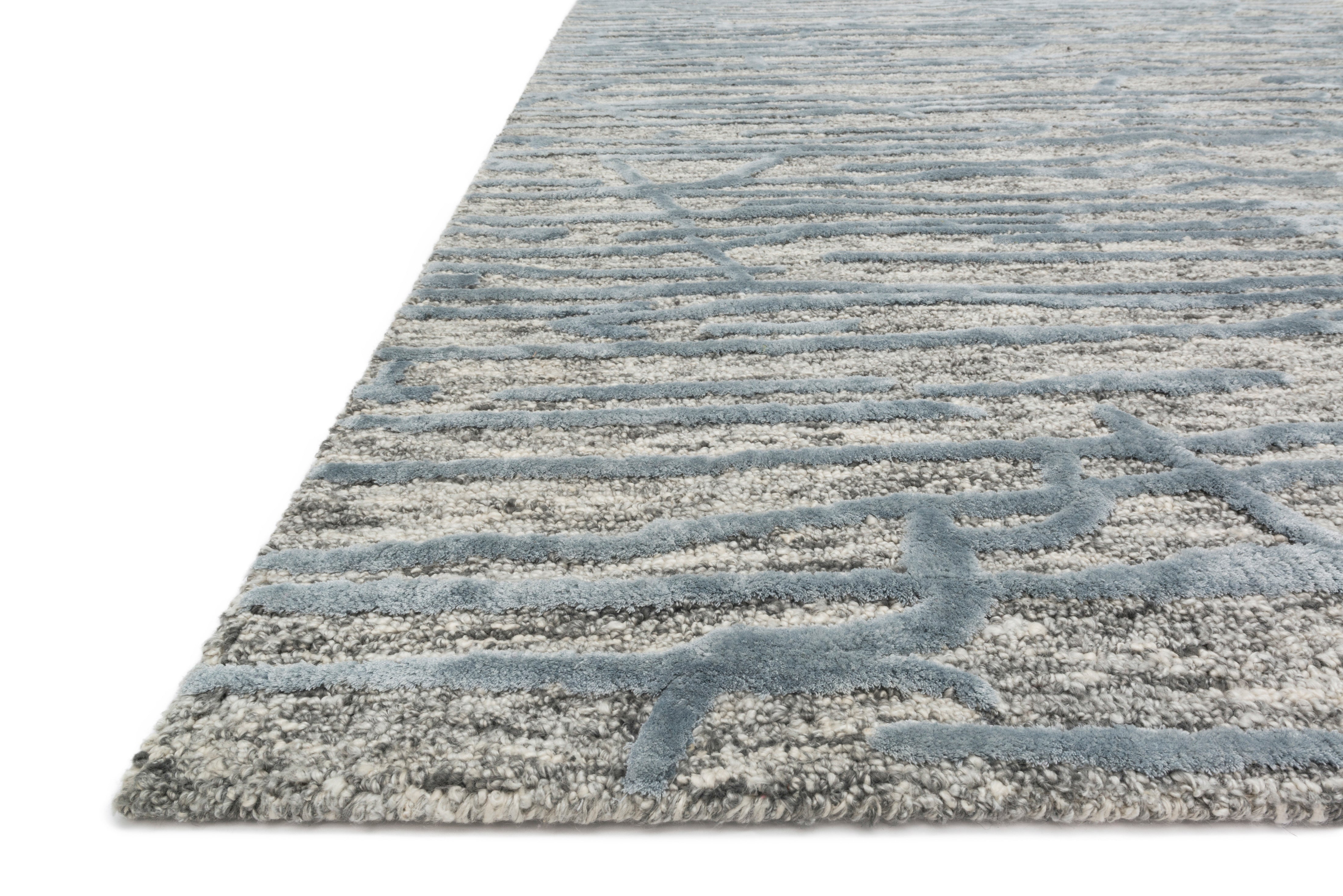 Loloi Juneau Grey / Blue Rug RUGS - wool Loloi