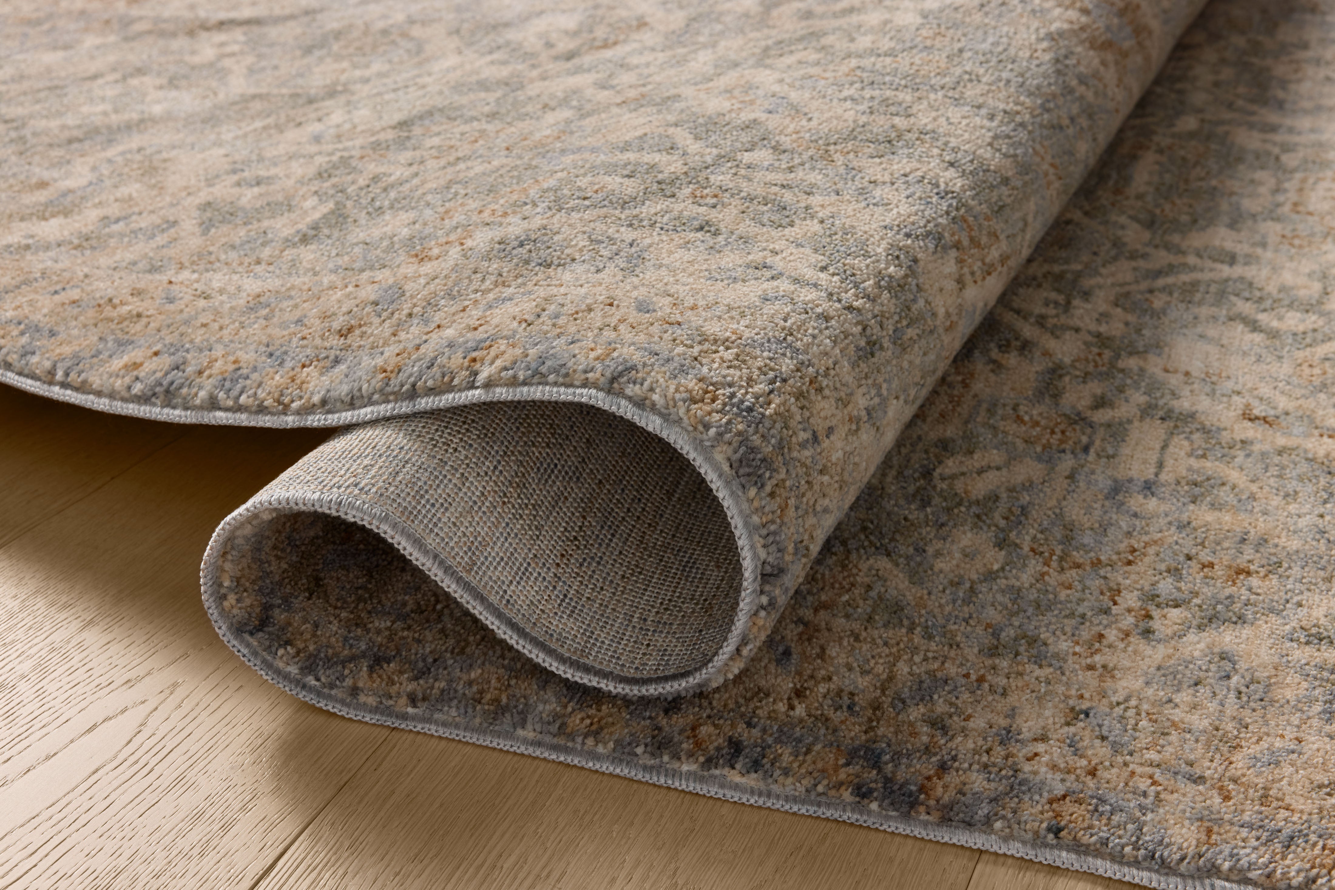 Magnolia Home by Joanna Gaines x Loloi Junie Blue / Natural Rug RUGS - vintage inspired Loloi