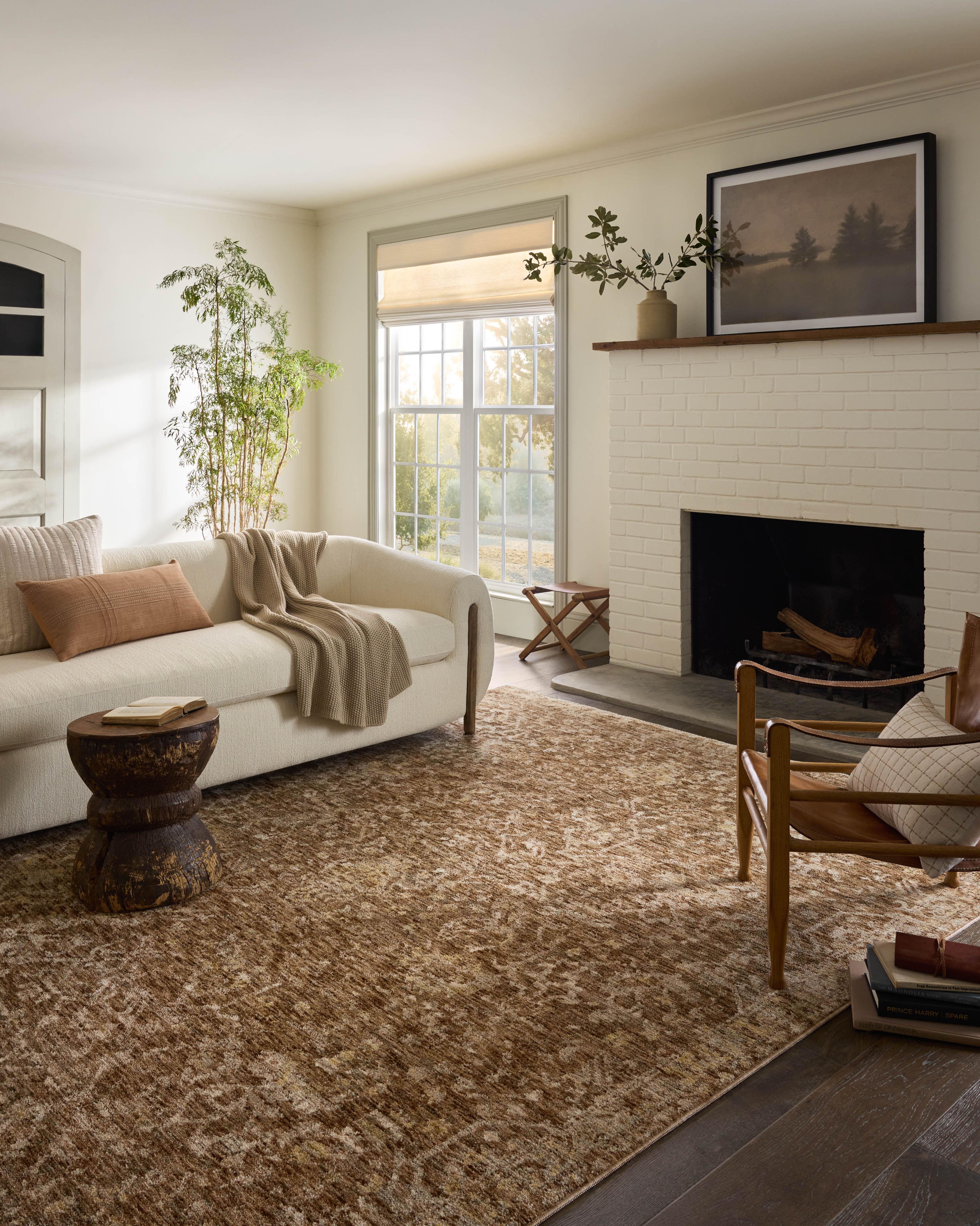 Joanna Gaines x Loloi Junie Clay / Natural Rug RUGS - synthetic Loloi