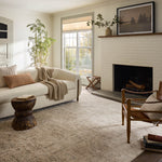 Magnolia Home by Joanna Gaines x Loloi Junie Oatmeal / Smoke Rug RUGS - vintage inspired Loloi