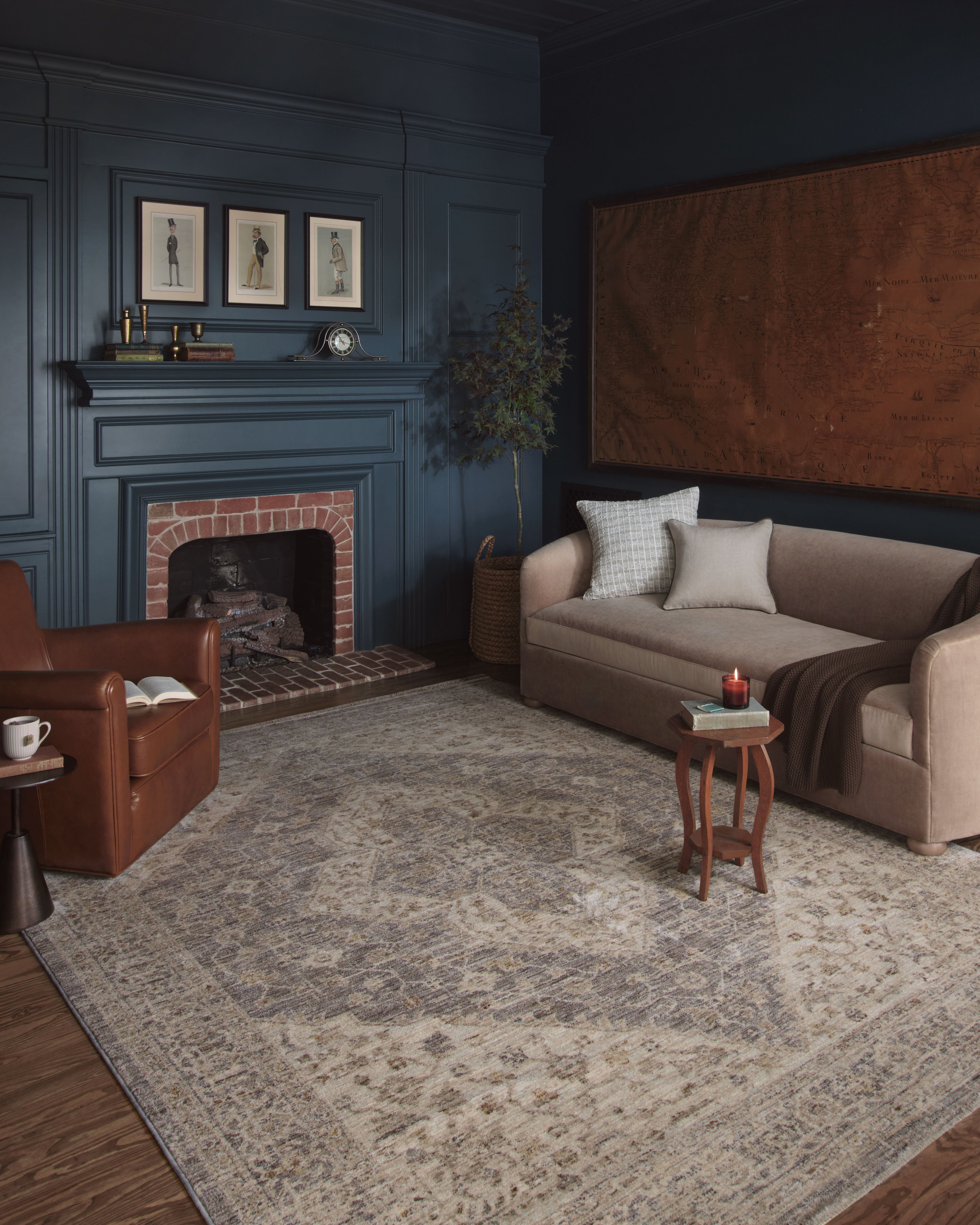 Joanna Gaines x Loloi Junie Denim / Natural Rug RUGS - synthetic Loloi