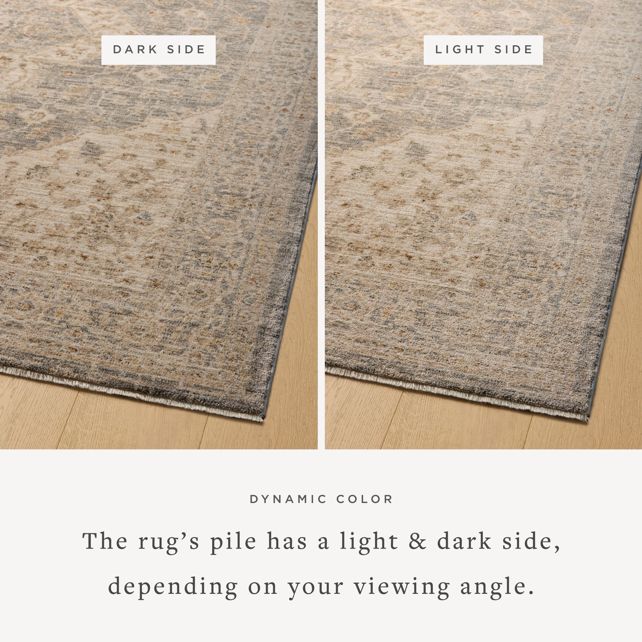Joanna Gaines x Loloi Junie Denim / Natural Rug RUGS - synthetic Loloi