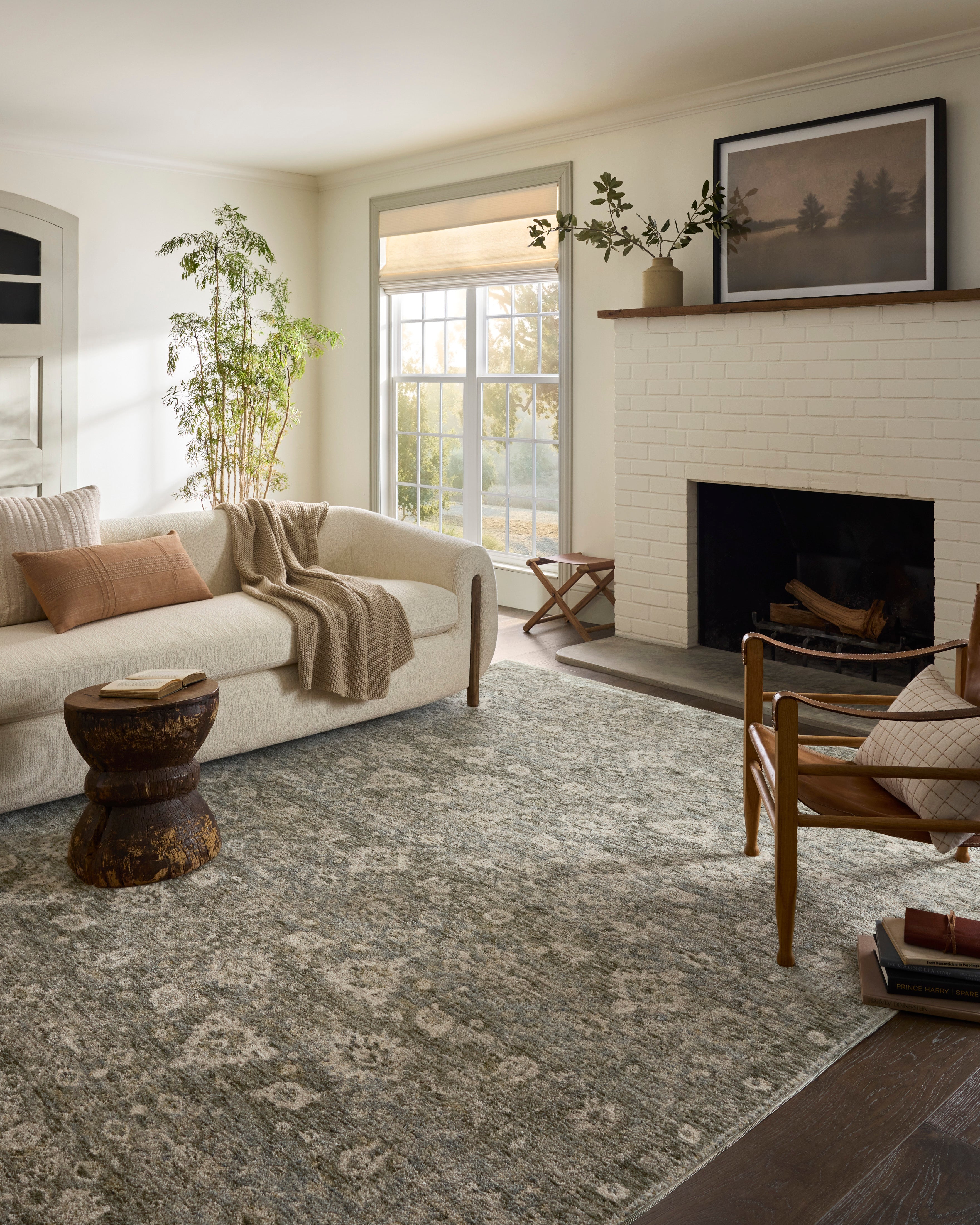 Joanna Gaines x Loloi Junie Lagoon / Natural Rug RUGS - synthetic Loloi