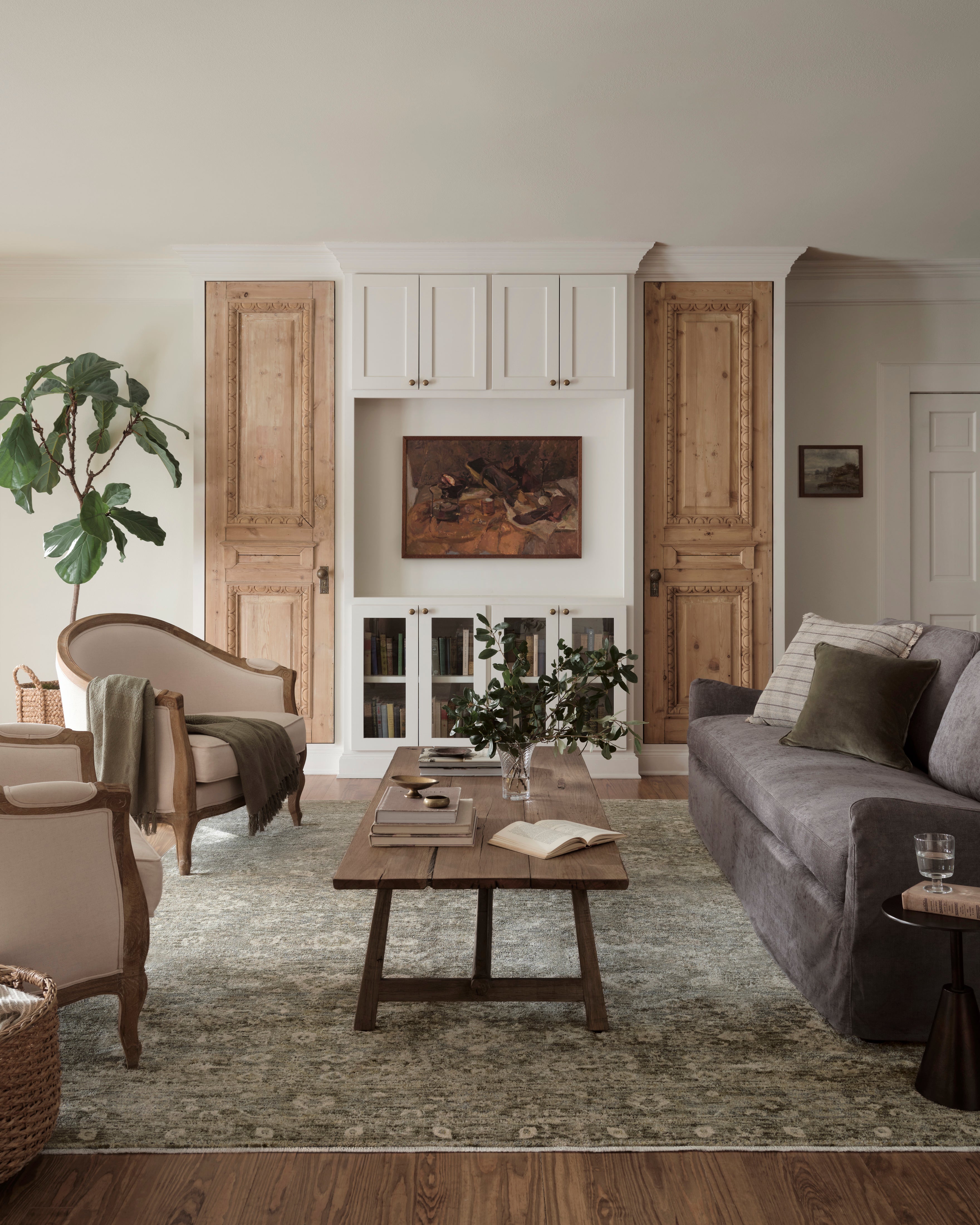 Joanna Gaines x Loloi Junie Lagoon / Natural Rug RUGS - synthetic Loloi